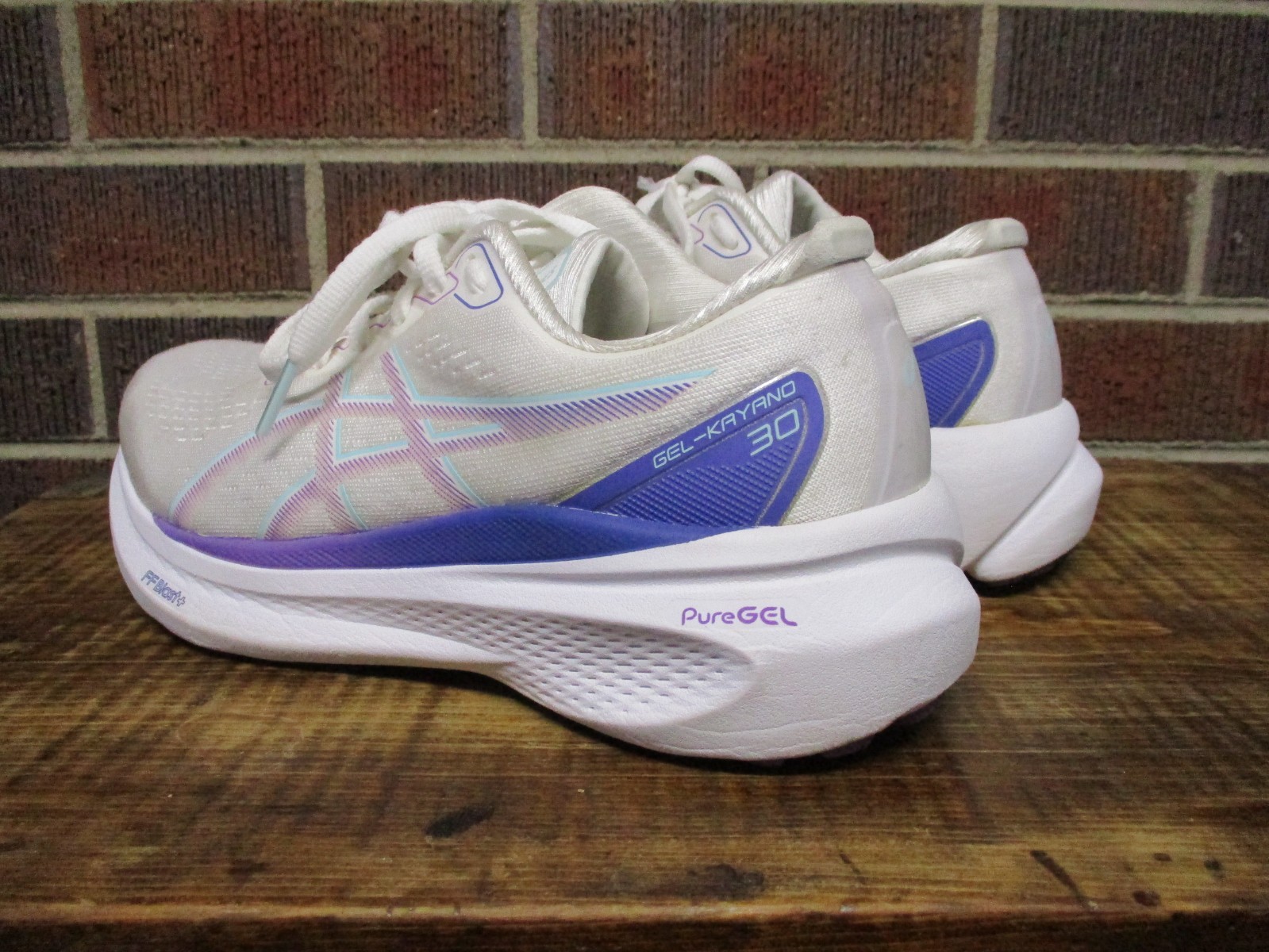 ASICS Womens Gel Kayano 30 White 1012B357 Running Athletic Shoes Sneakers Size 7