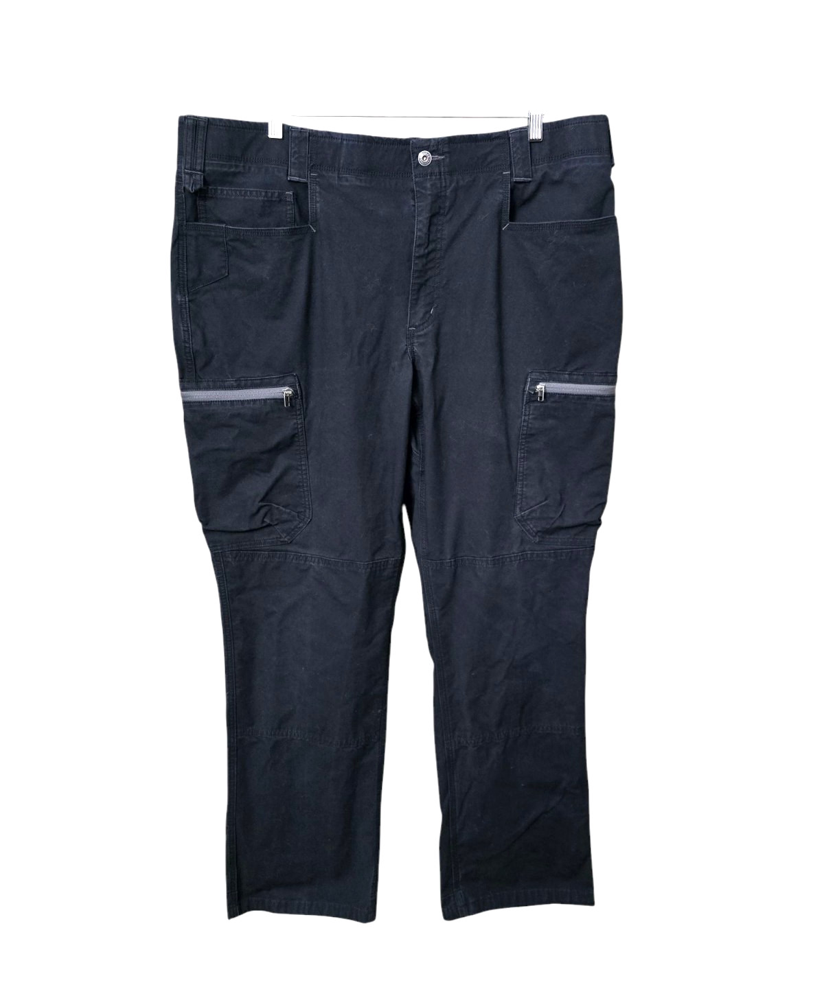 Duluth Trading Alaskan AKHG Roustabout Relaxed Cargo Pants Men 42×32 Black Work