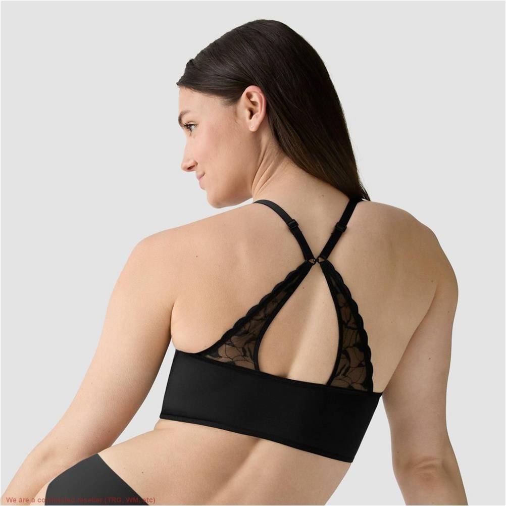 True & Co. Women’s Everybody Boost Plunge Bra – Black L *SEE DEAL!!!*
