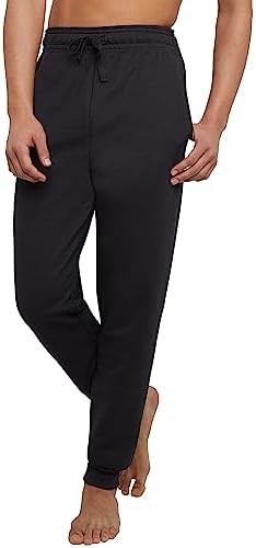 Men’s Pull On Pants Joggers, Ecosmart Fleece Sweatpants for Men, Lounge Pants