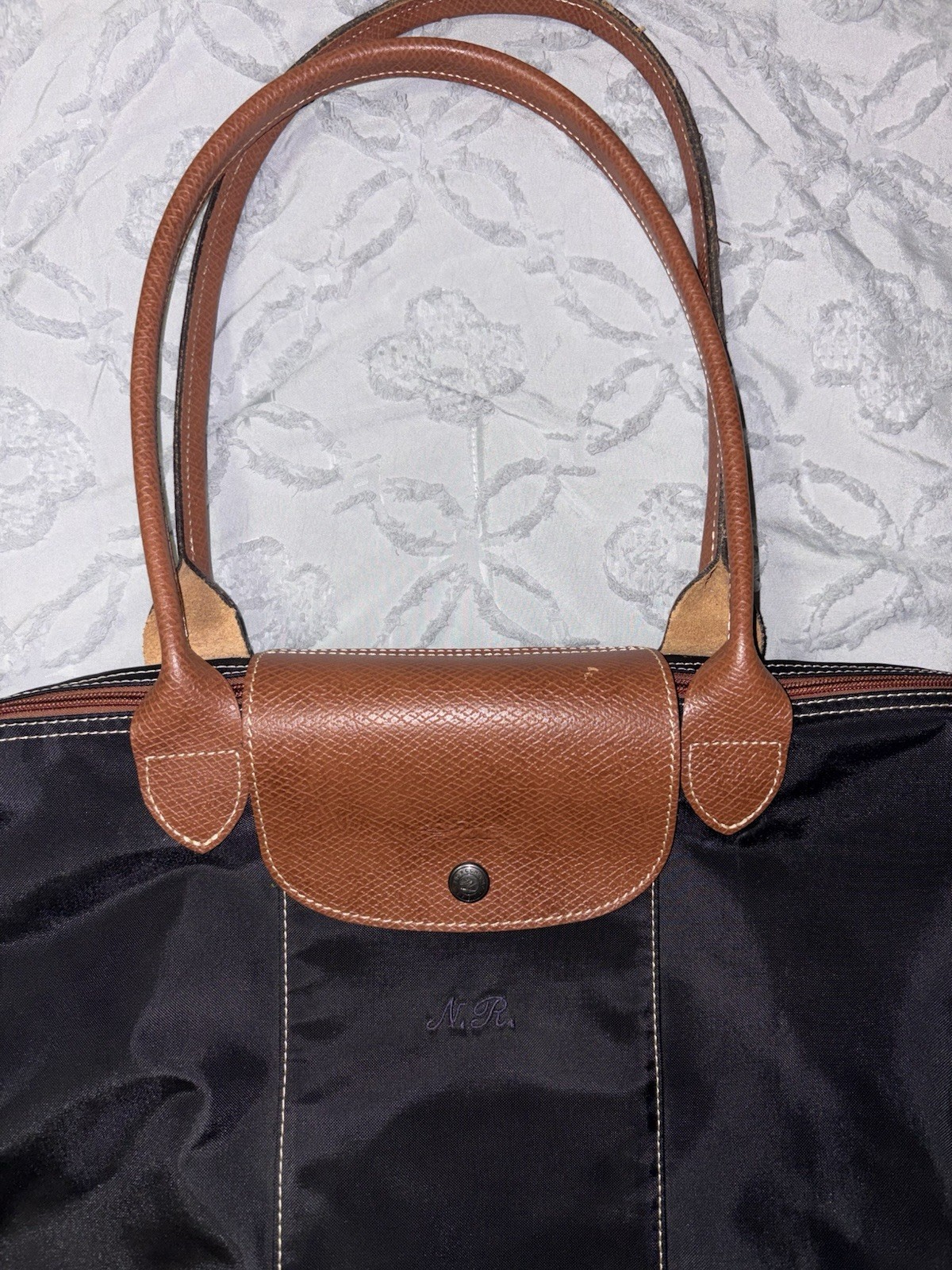Longchamp Nylon Tote Handbag Large -Black – Clean Condition