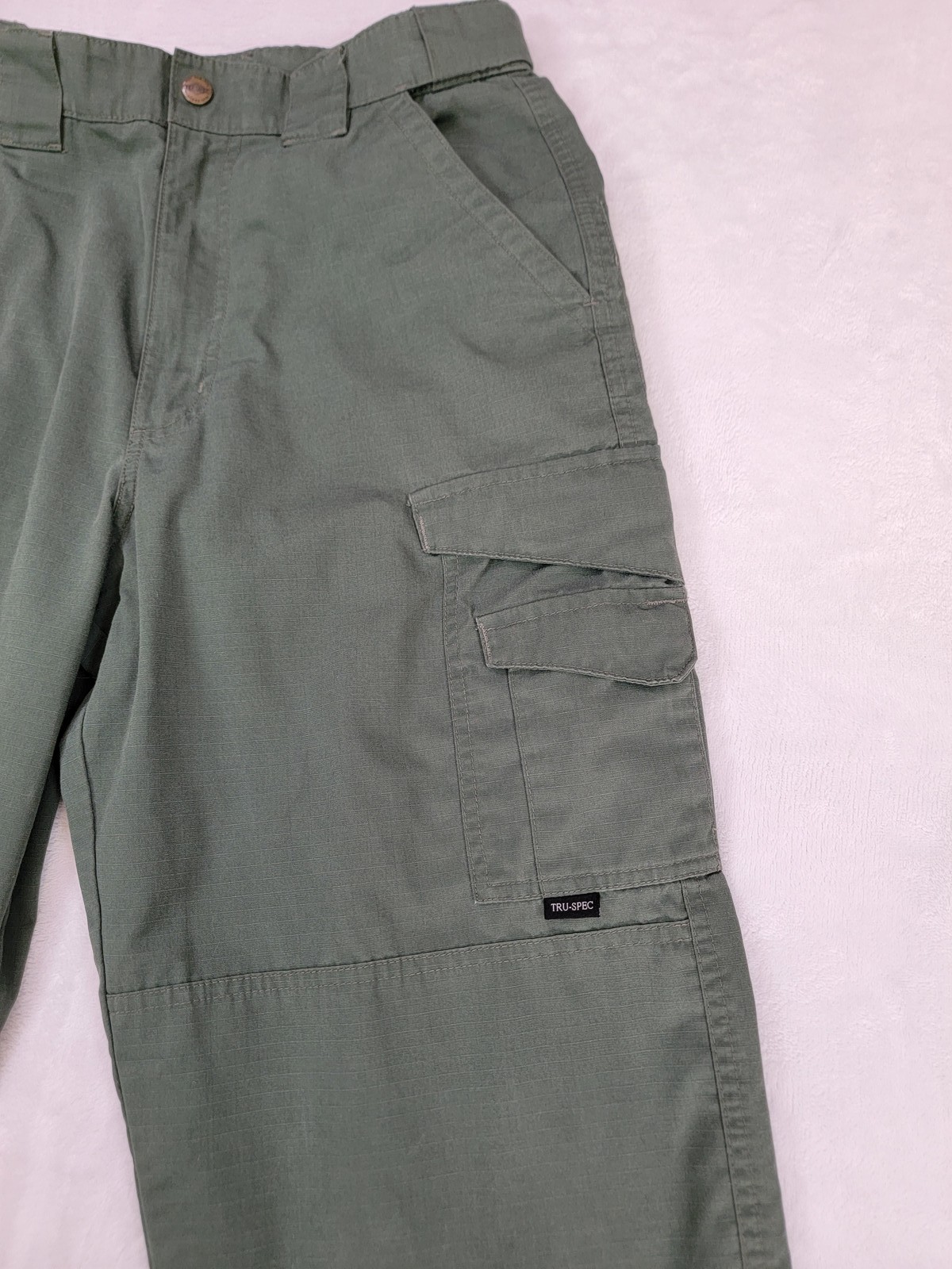 Tru-Spec Men’s Tactical Cargo Pants Size 30/32 Green Ripstop Workwear Classic