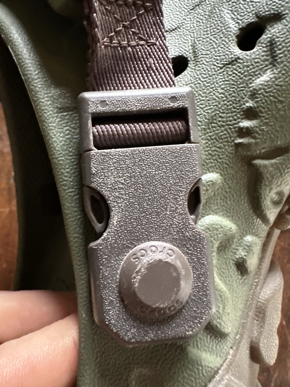 Crocs All-Terrain Atlas Clog Men Size 11 Army Green Espresso Sandals 208391-32C