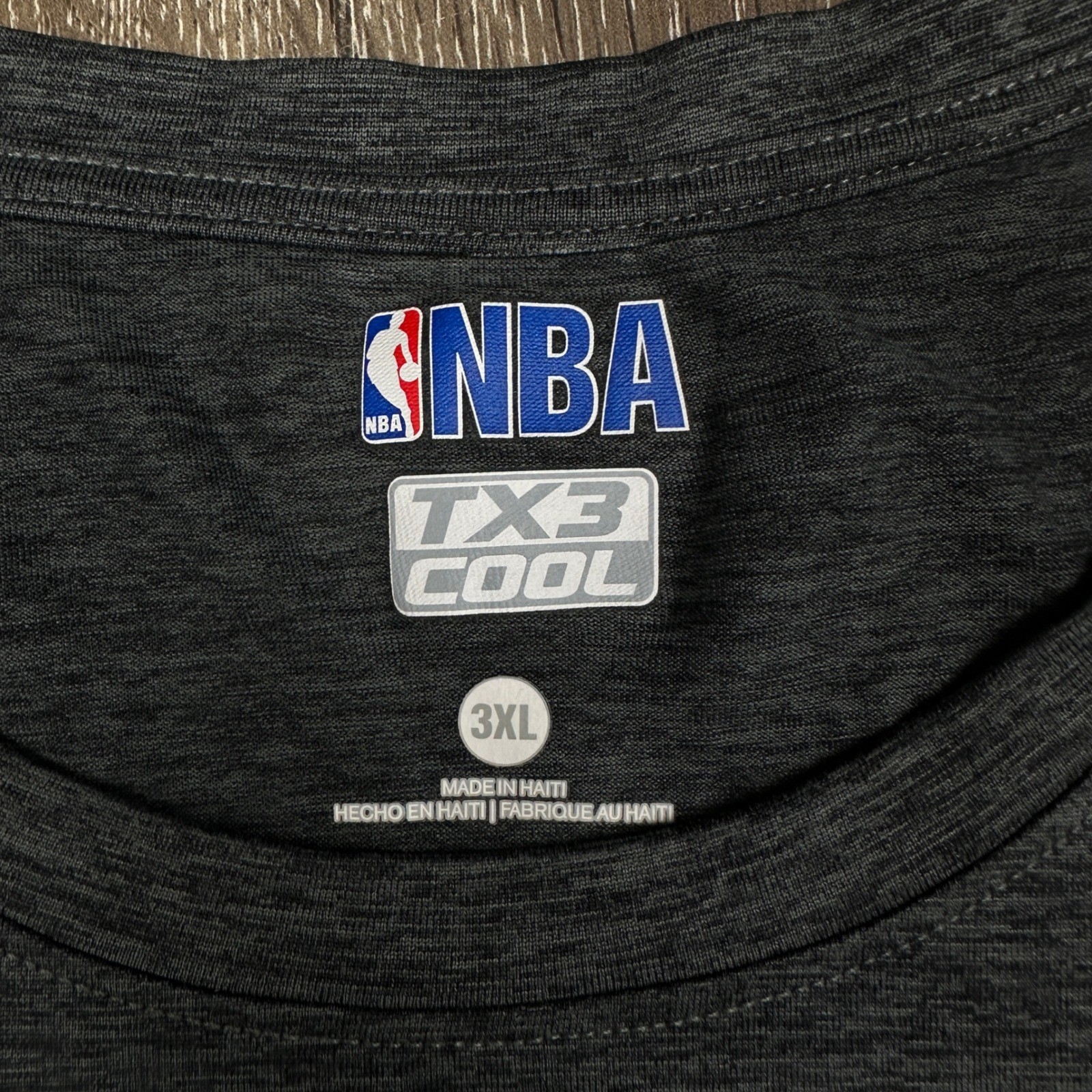 NBA San Antonio Spurs Long Sleeve Performance Shirt Grey Mens 3XL TX3 Cool
