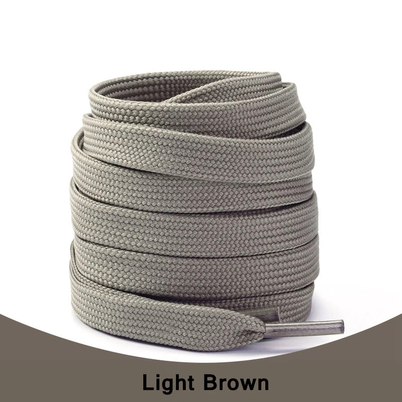 Classic Solid Color Laces 0.8cm Wide Flat Shoes Sneakers shoelaces Shoe Accessor
