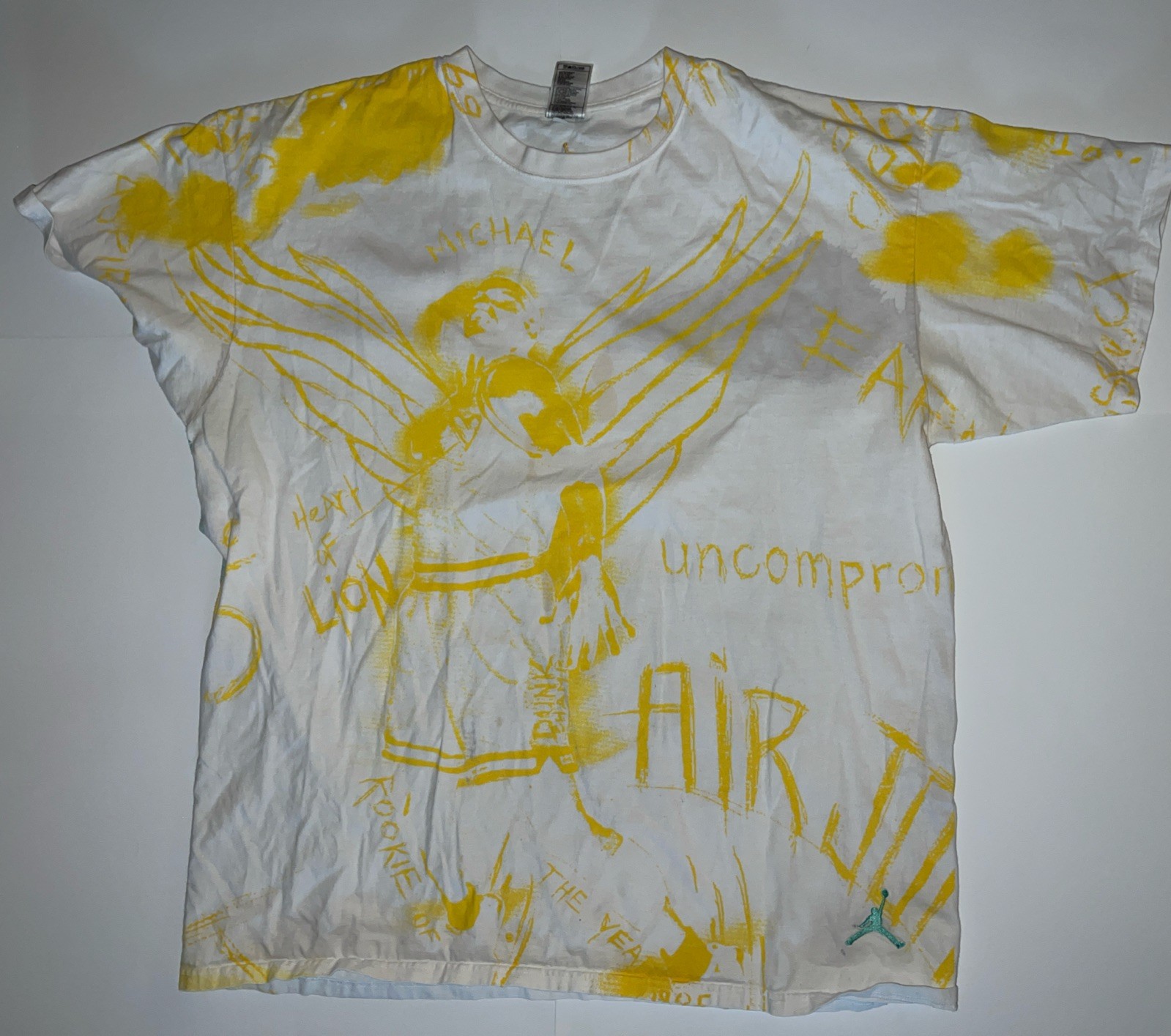 Air Jordan Angelic White T-Shirt Basketball Print size XXXL 3x Brand
