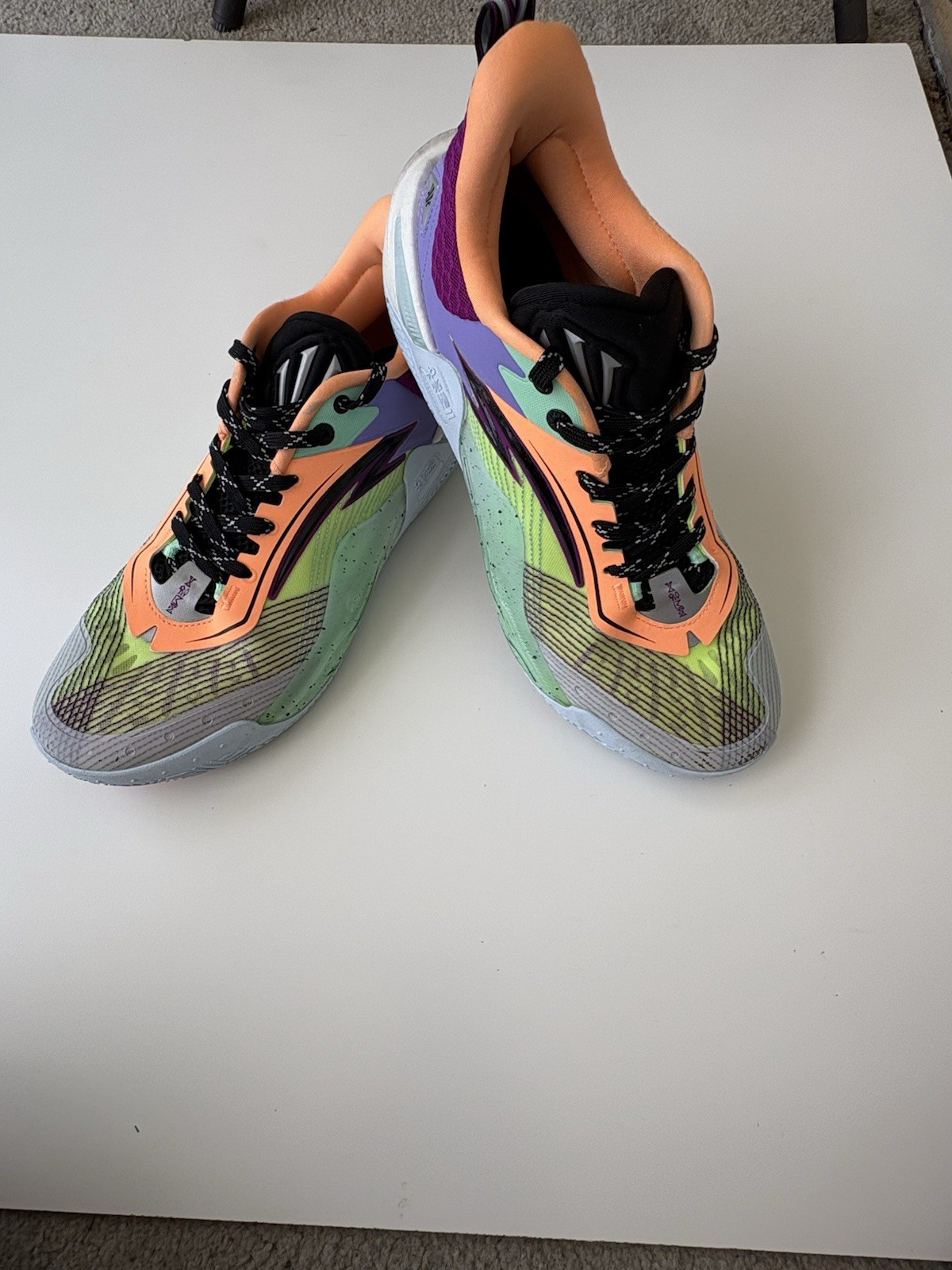 Anta Kai 1 Speed Shoes mens size 12 green purple white orange