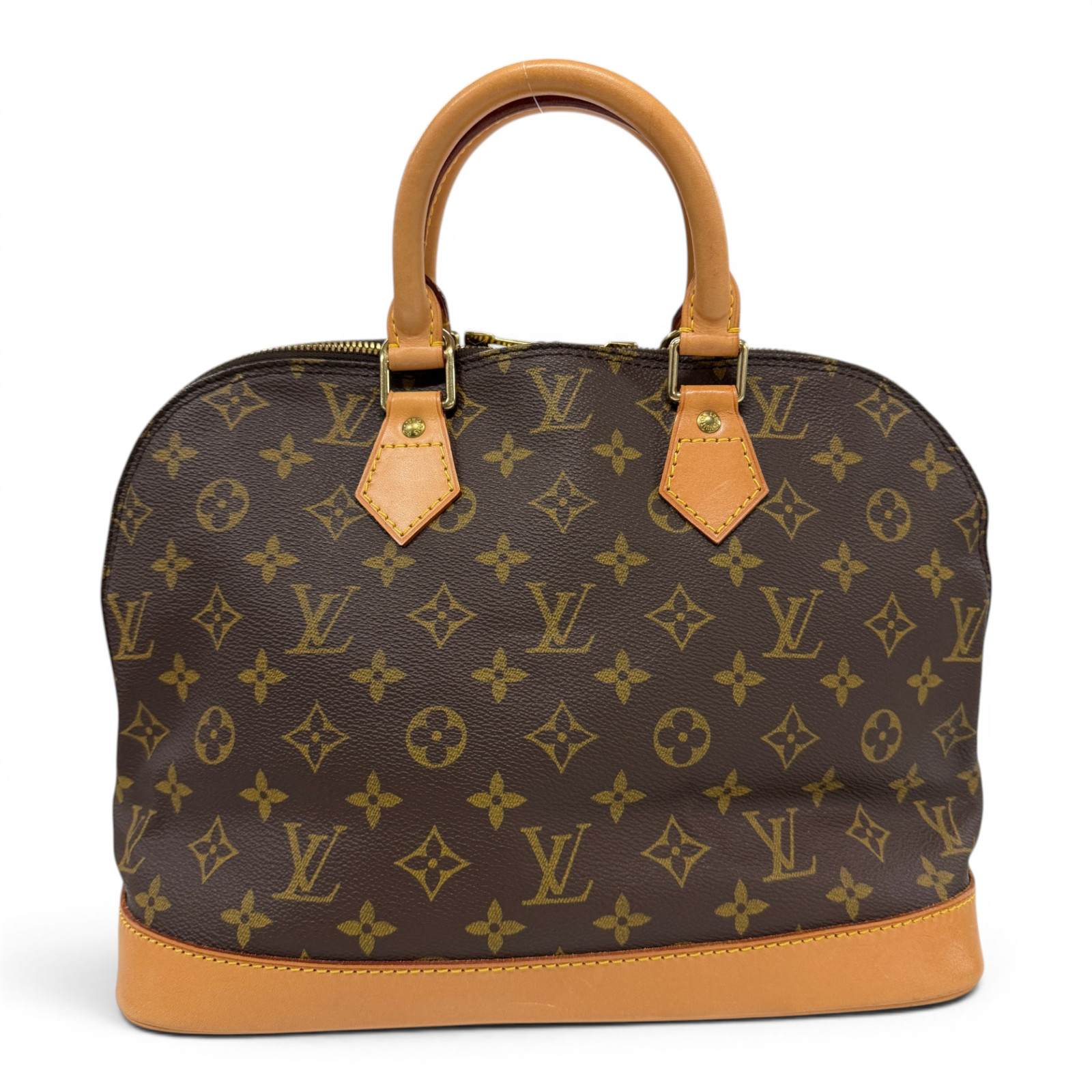 Louis Vuitton Alma PM Monogram Hand Bag M51130 Brown Top Handle Satchel France