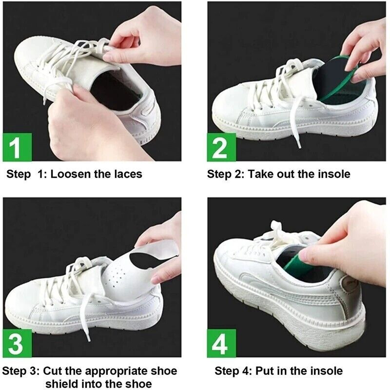 5 Pairs Sneaker Shield Shoe Protector Anti Crease Wrinkled Fold Shoes Support