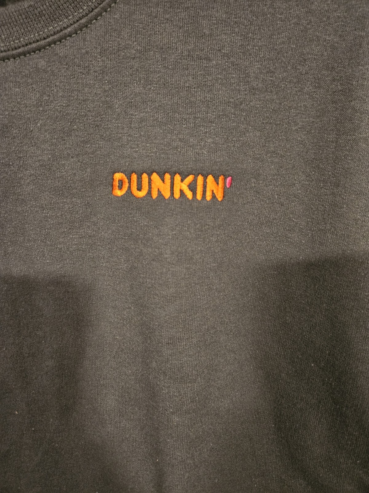 New Dunkin Donuts Sweatshirt Jerzees Nublend Grey Dunkin’ Logo Factory Packaged