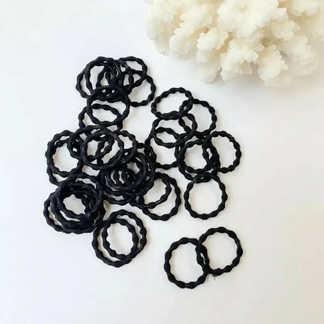 50Pcs Baby small Hair Ties Elastics Ponytail Holders Elastic Bands Womens Girls