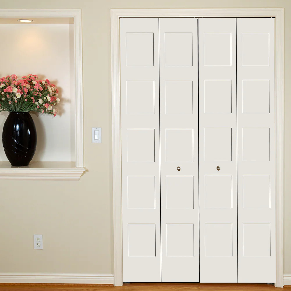 CODEL Doors 36-in x 80-in Primed White/Unfinished 5-panel Smooth Solid cor|26926