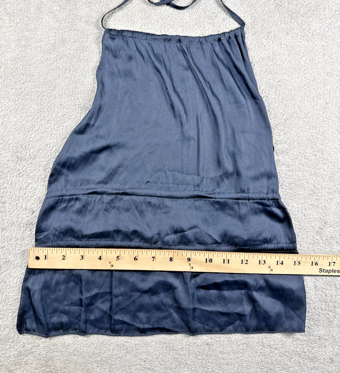 Lioness Women’s Legacy Satin Halter Top Navy Blue Size Medium NWT