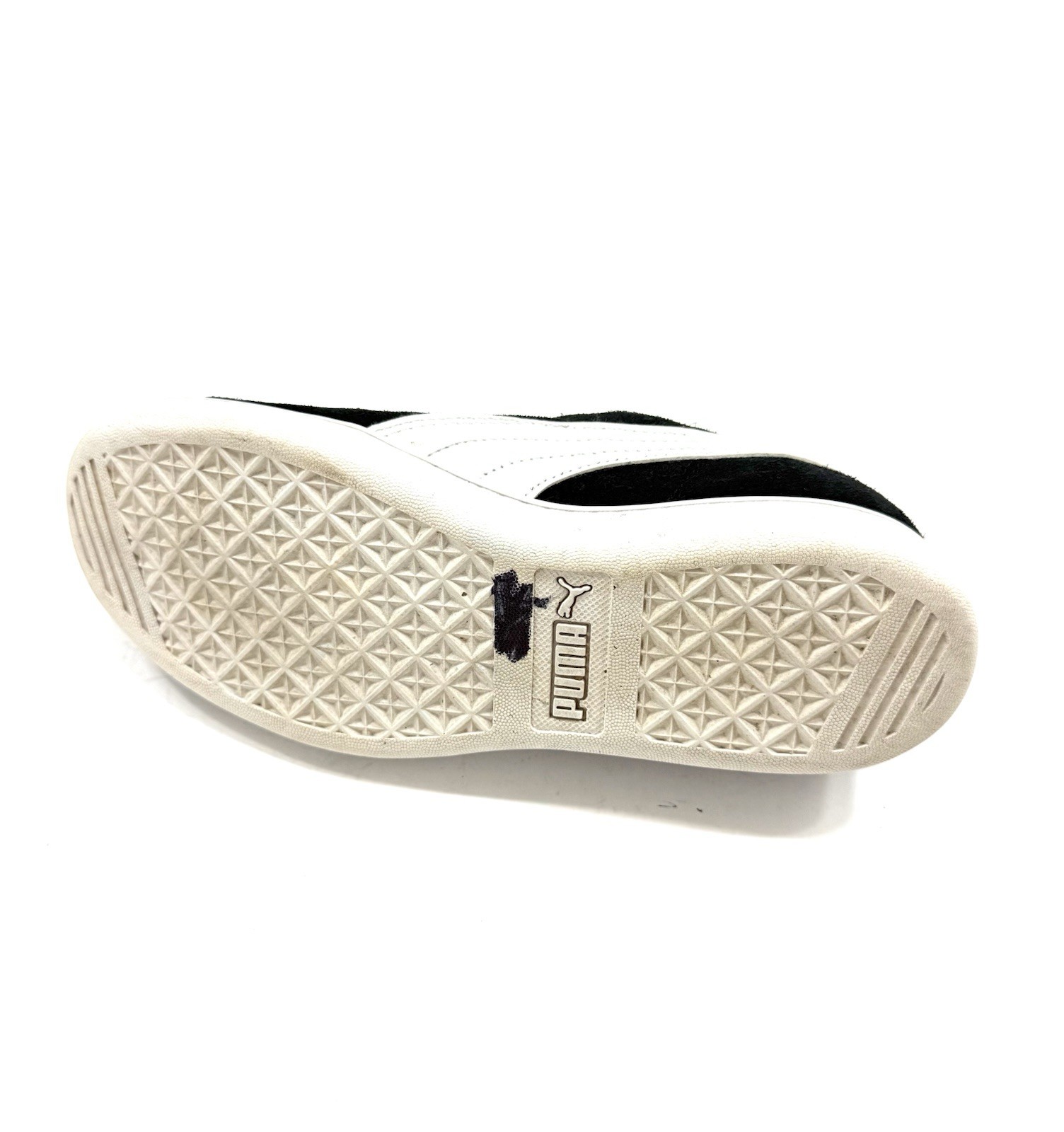 PUMA Classic Lace Up Youth Boys Black White Sneakers Casual Shoes 36 /22.5 CM