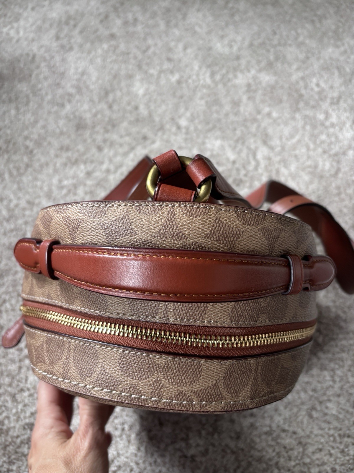 Coach Campus Backpack 23 In Signature Coated Canvas& Refined Calf Leather