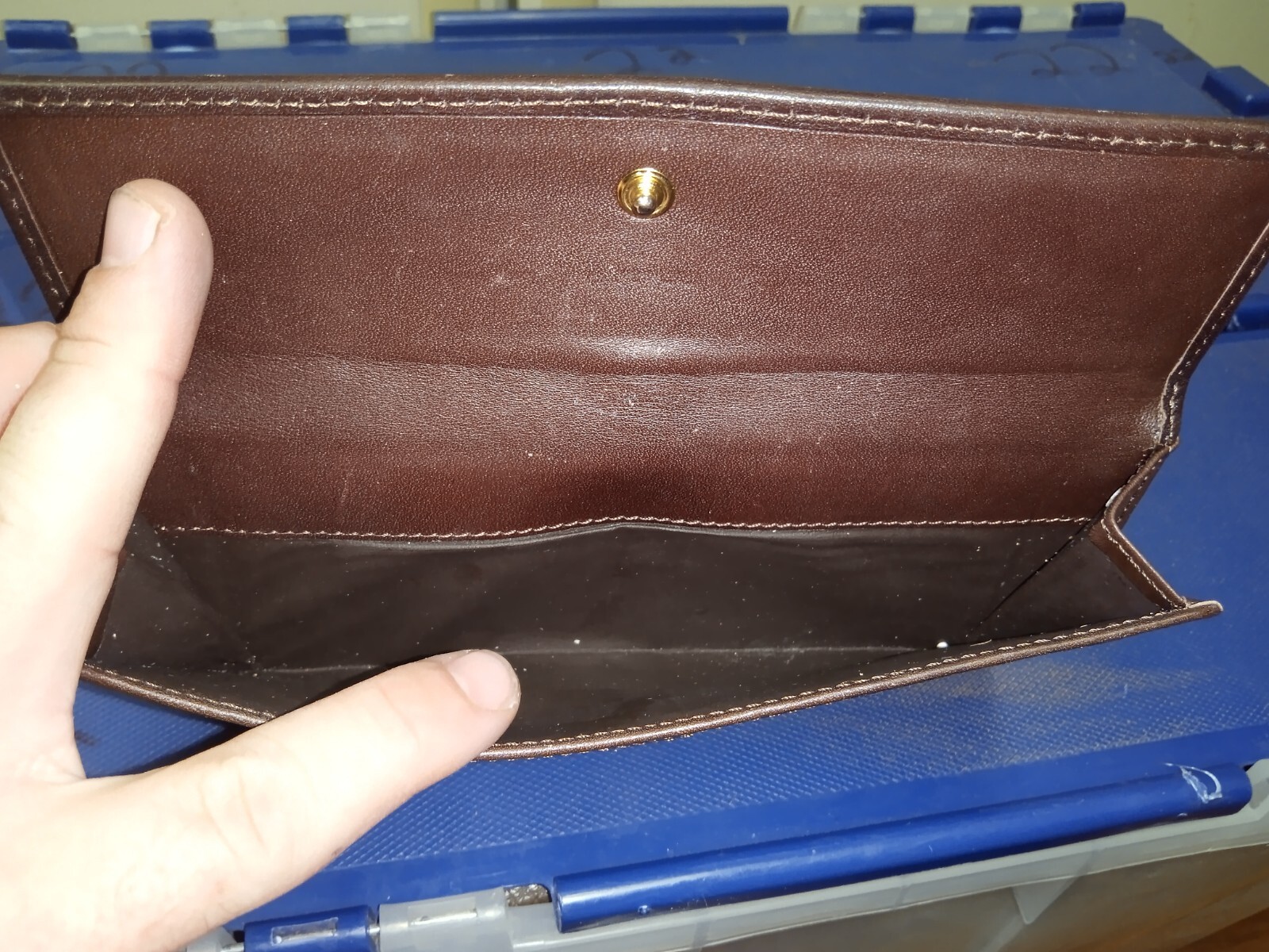 GUCCI Authentic Horse bit Brown Genuine Leather Wallet w/ Original Inserts $699
