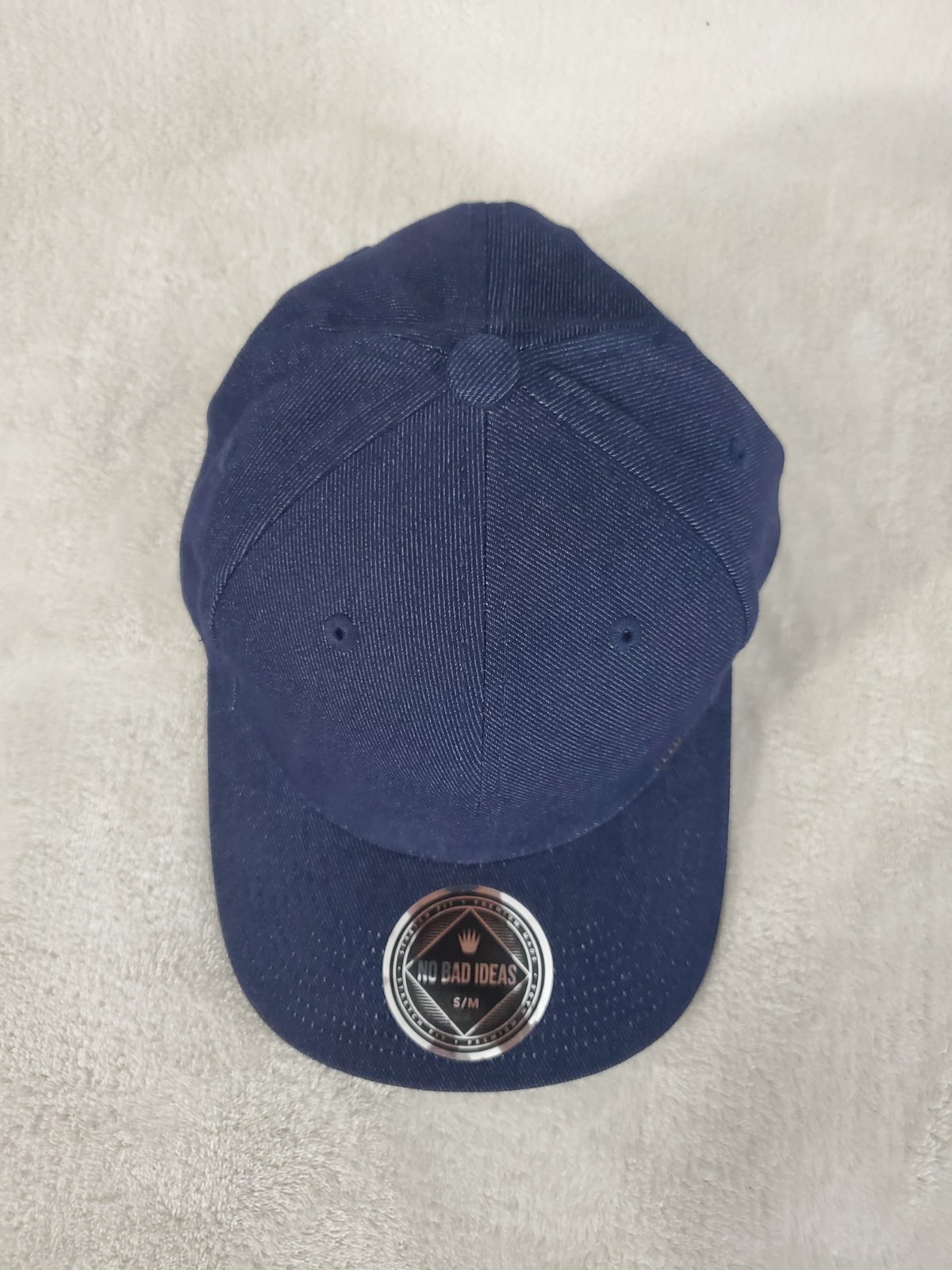 NO BAD IDEAS TUXEDO 2.0 MENS STRETCH FIT HAT SMALL MEDIUM DENIM BLUE NEW