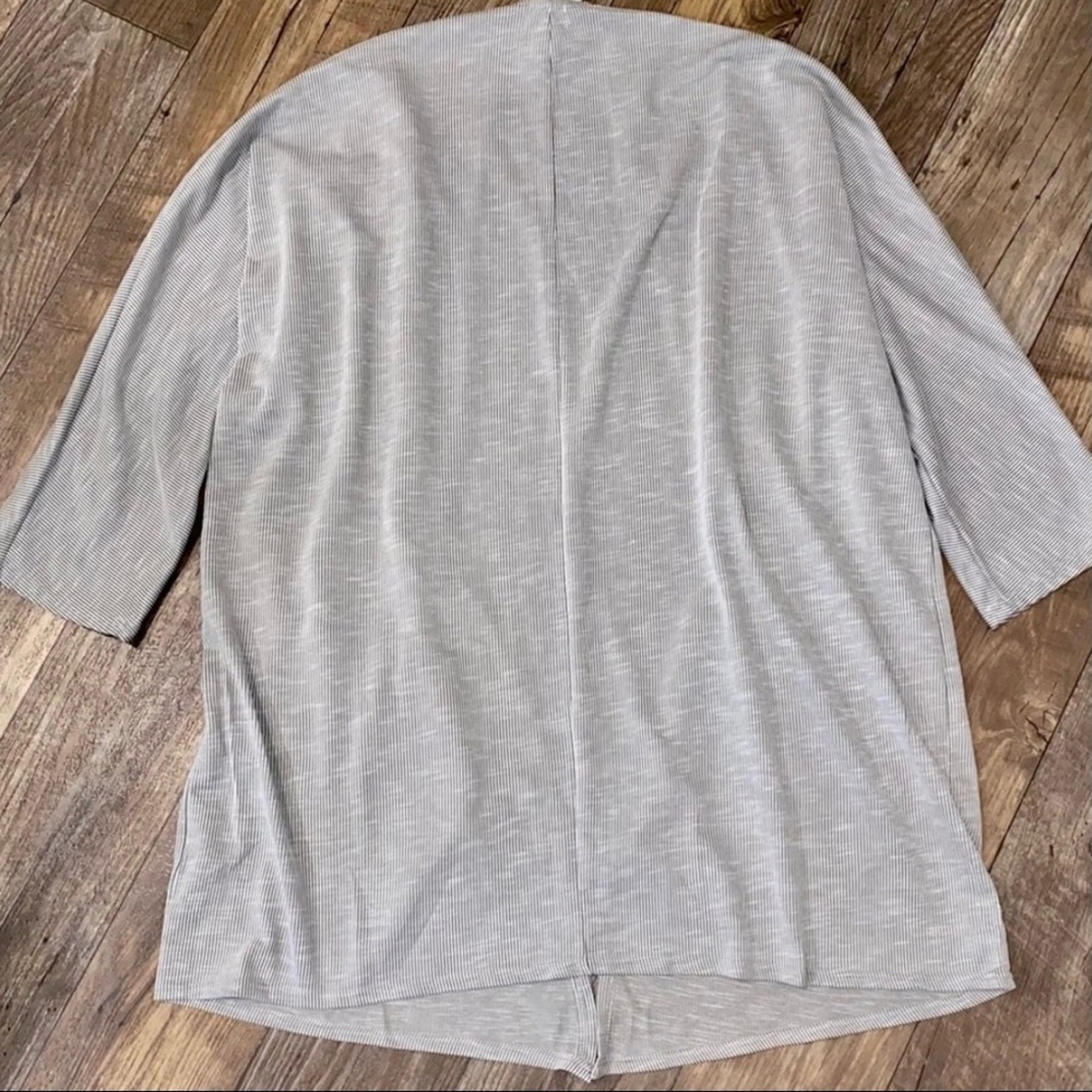 DONNI. Ribbed Lightweight Sweater Cardigan Jacket Coat in Sandwash OSFA