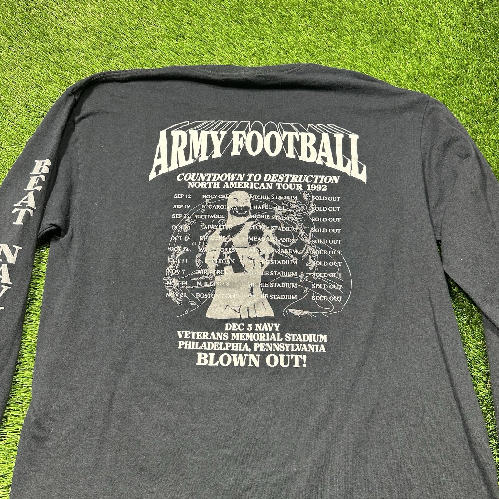 Army vs Navy 90s Long Sleeve Tee Shirts Vintage 90s Lot Of 3 XL Football Rare