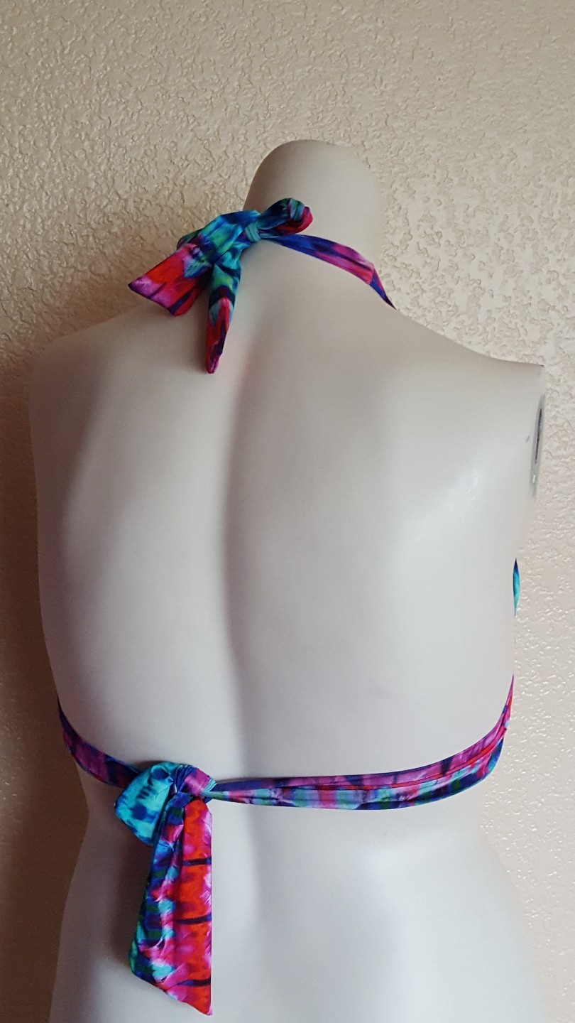 2Bamboo bikini swimsuit halter top blue green red pink 30 32 34 36 38 40 B C D