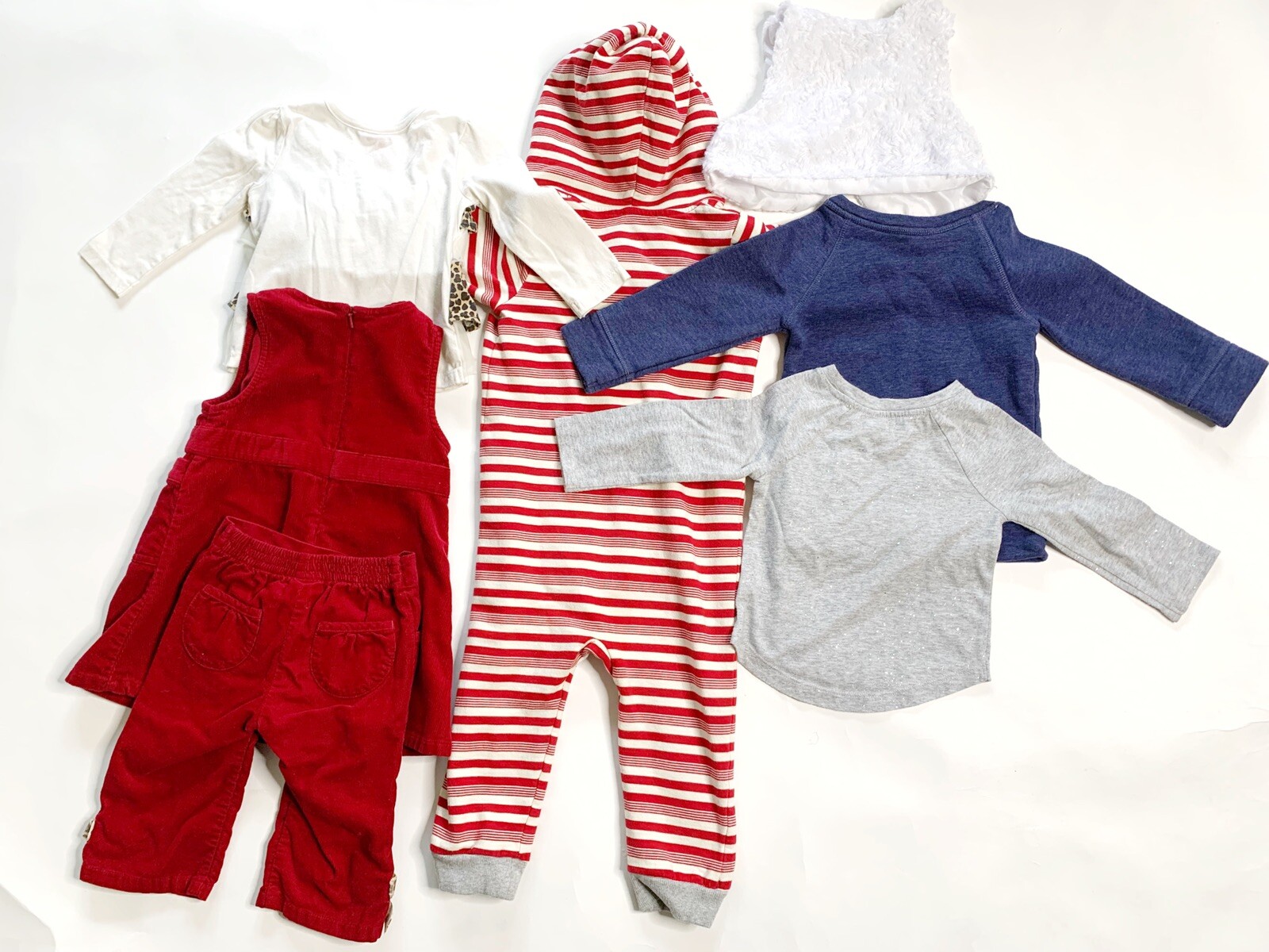 Baby Girl Clothes Lot 7 Pieces 12M Cat&Jack Gymboree Garanimals Duck Duck Goose