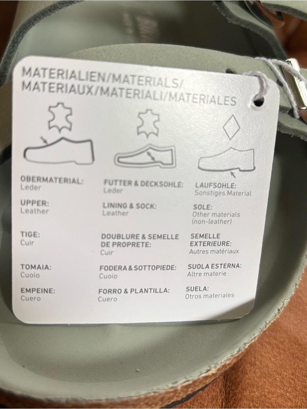 NWT Birkenstock Florida Fresh pure sage with Black Outsole Sandals Sz 40