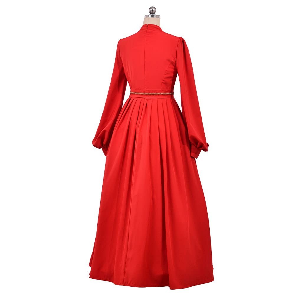 Elegant Princess Bride Costume for Women – Red Wedding Dress, Buttercup Cosplay,