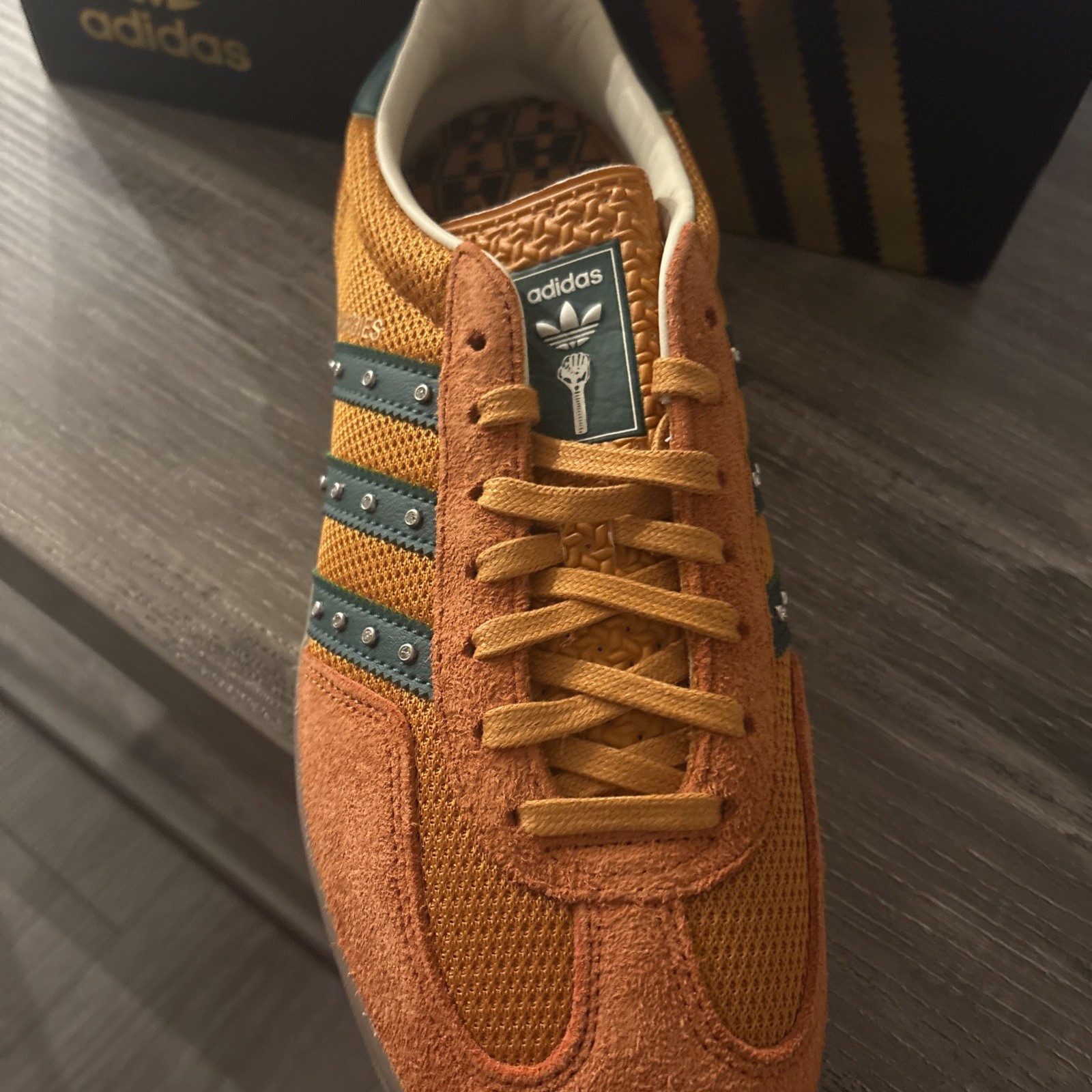 Adidas x Hardies Gazelle – Rust Orange/Collegiate Green/Gum – Green / Size 11M