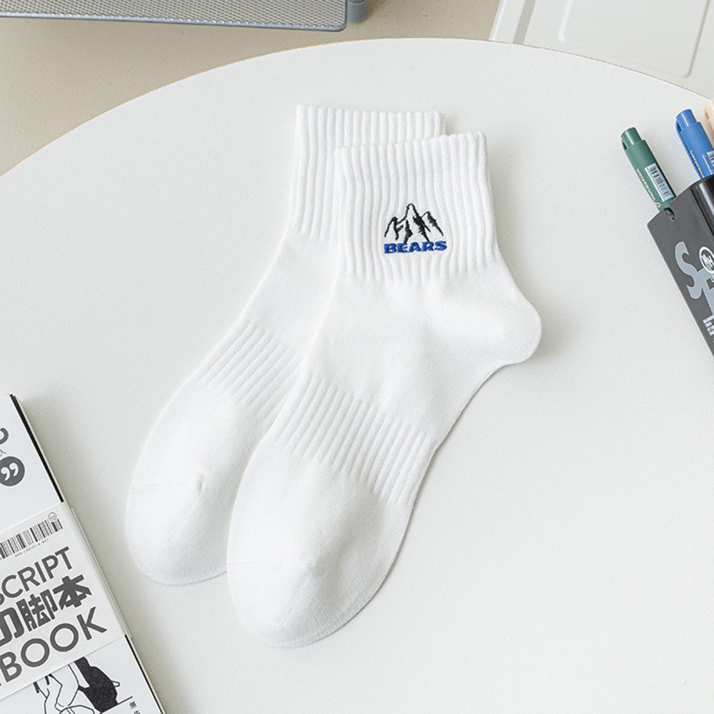 5 Pairs Men’s Mid-Tube Socks Comfortable & Breathable Mid-Tube Socks