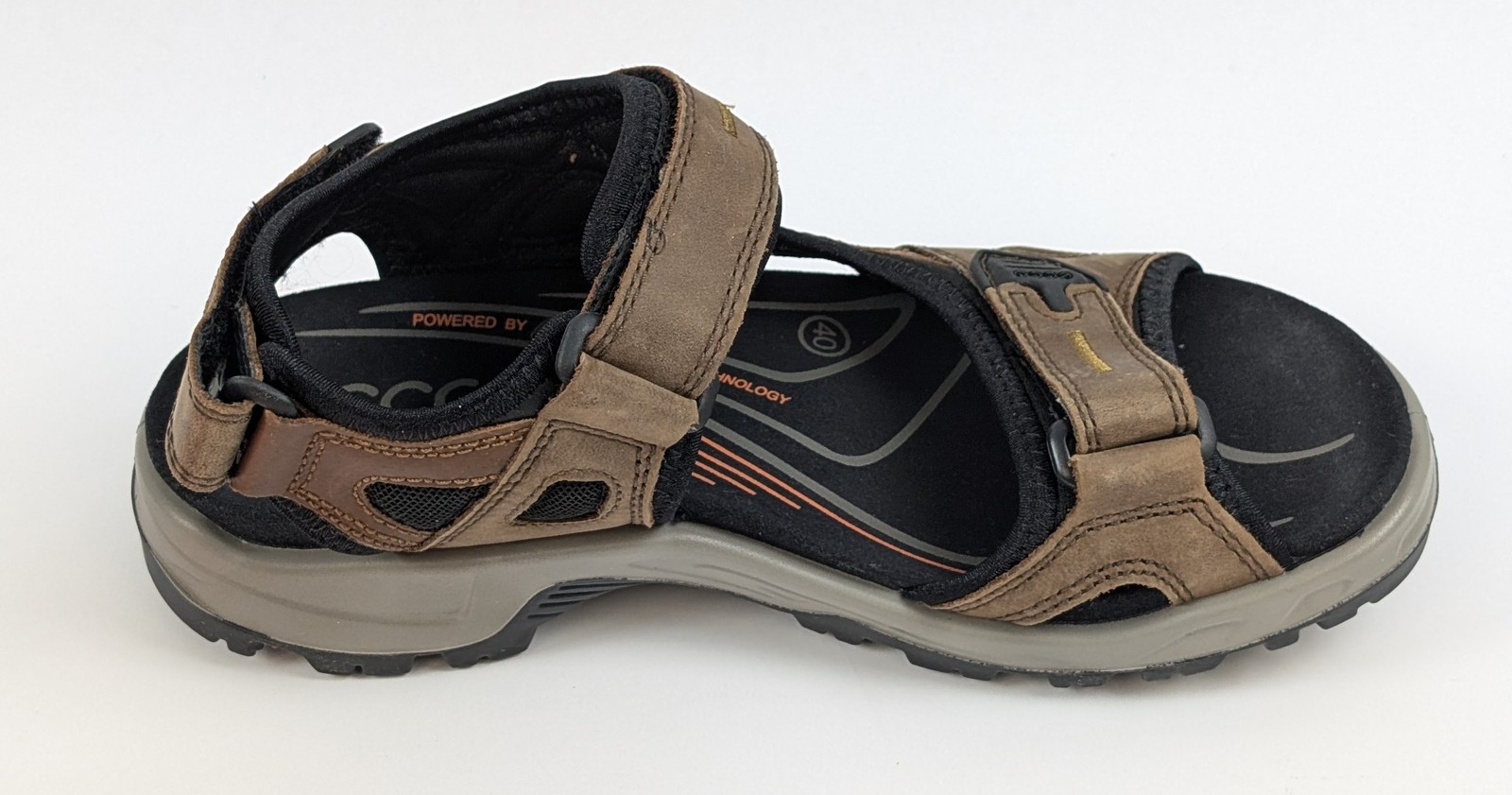 ECCO Offroad Yucatan Sandals Men’s Brown/Black Hiking Shoes Size 40 US 6-6.5