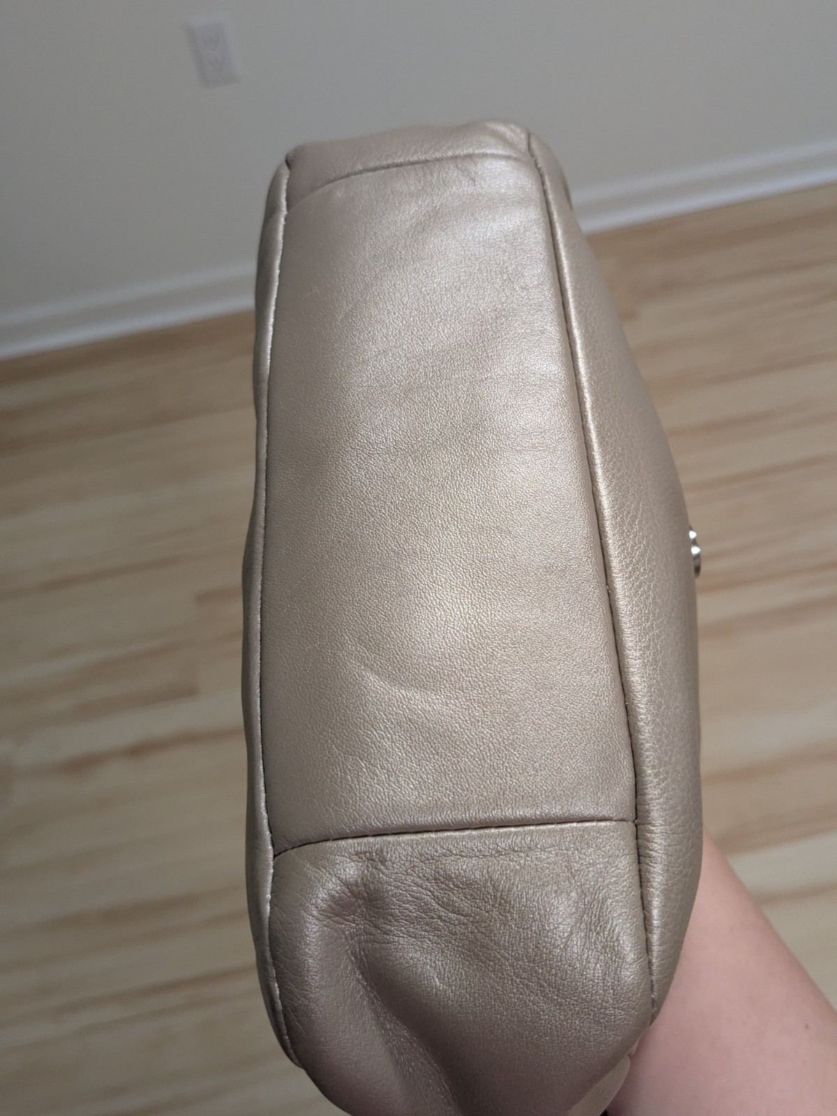 Coach Metallic Champagne Gold Taylor Leather Flap Shoulder Crossbody F25206 2013