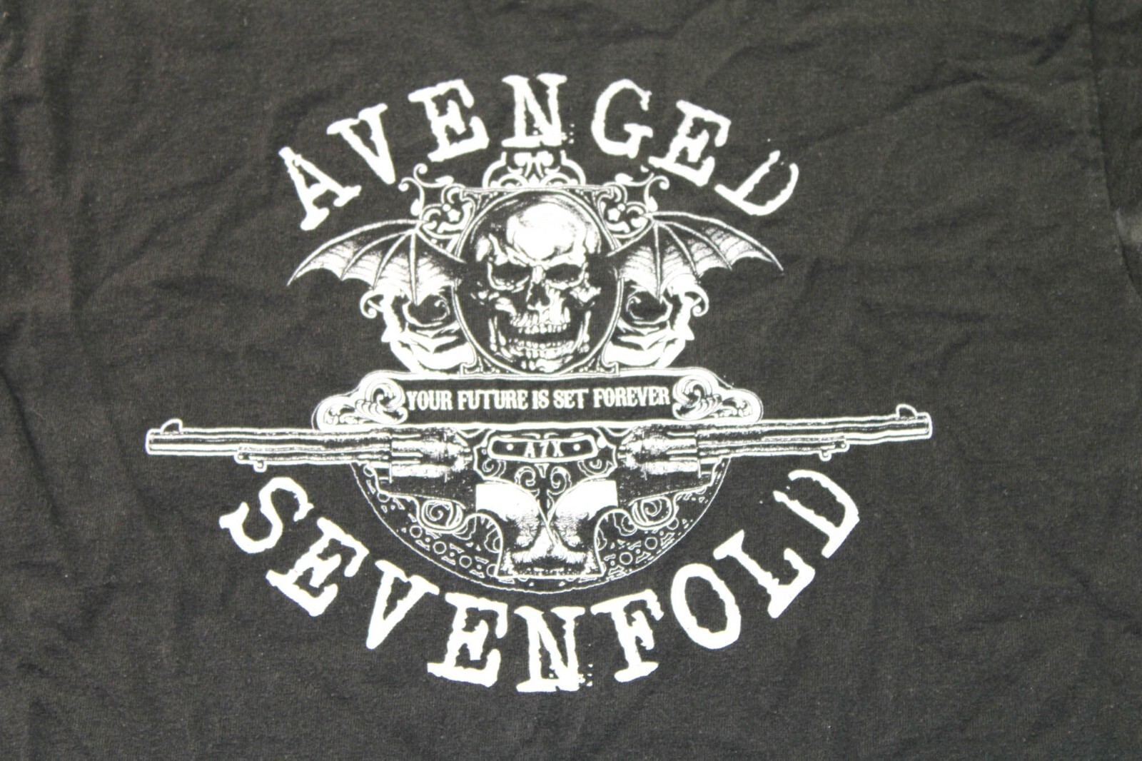 Avenge Sevenfold Your Future Is Set Forever T-Shirt Adult Black Short Sleeve