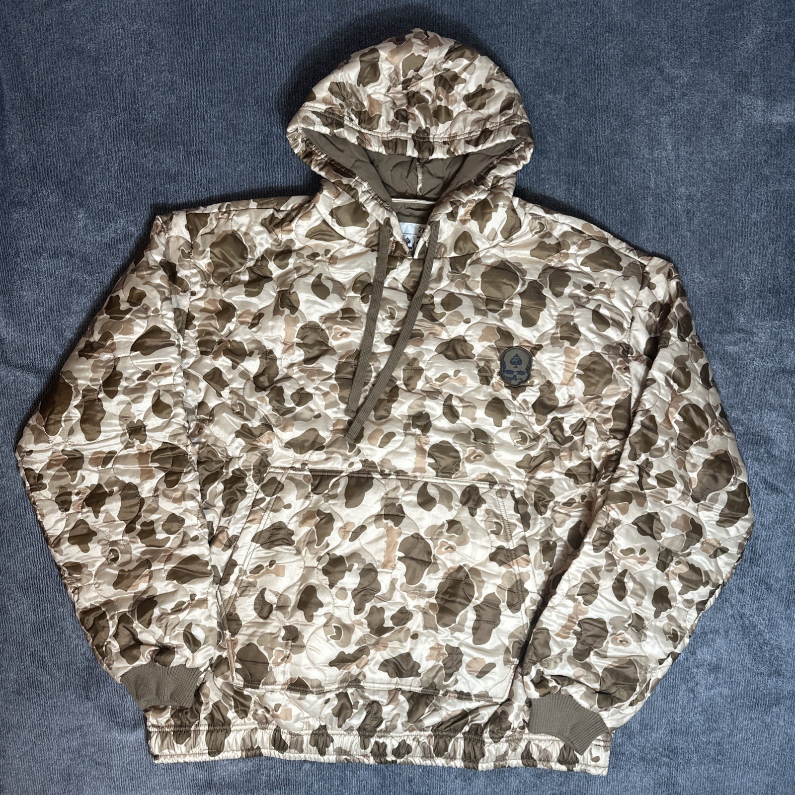 Zero Foxtrot Woobie Pullover Hoodie Mens 2XL FROGSKIN BEACH PTO Kangaroo Pocket