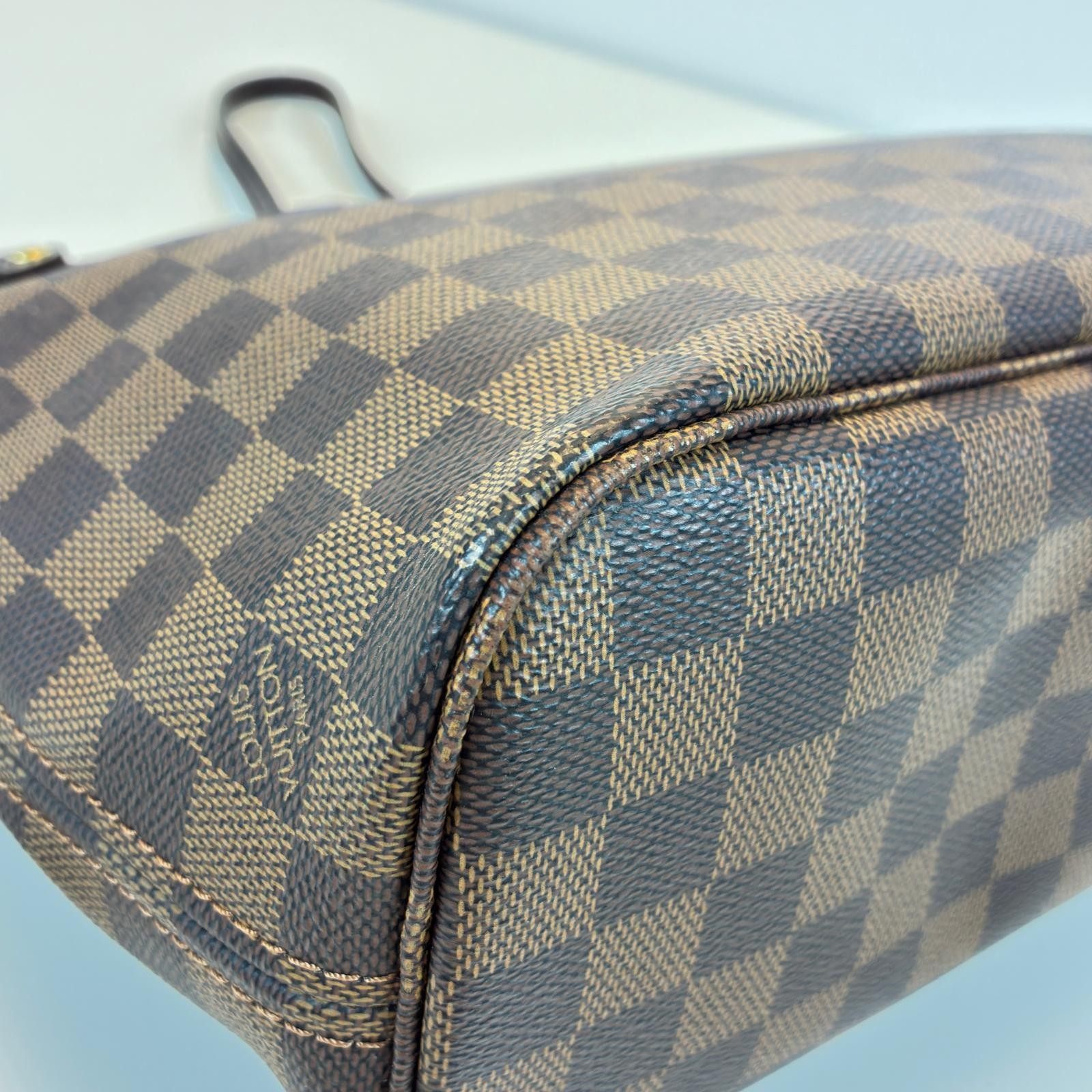 LOUIS VUITTON Never full PM Tote Bag N51109 Damier canvas Brown