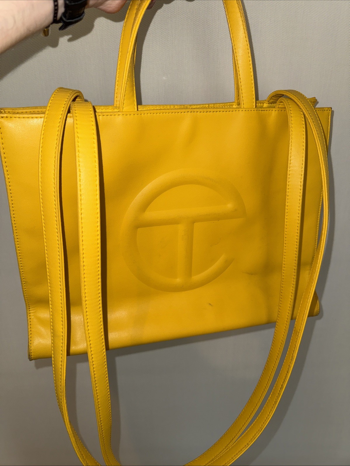 Telfar Medium Shopping Bag In Mustard Yellow