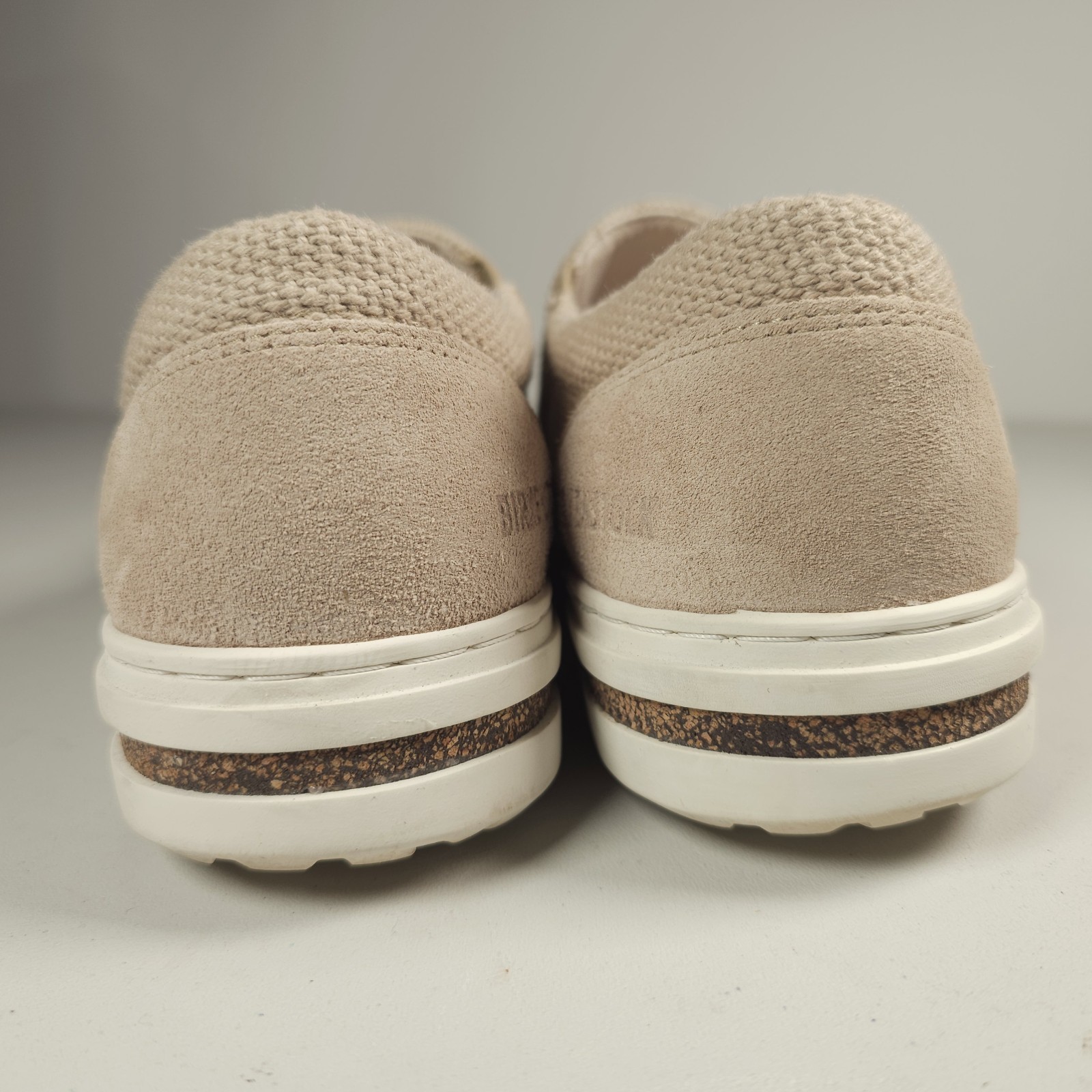 BIRKENSTOCK Oswego Canvas Suede Shoes Sandcastle Taupe Medium/Narrow Unisex 38