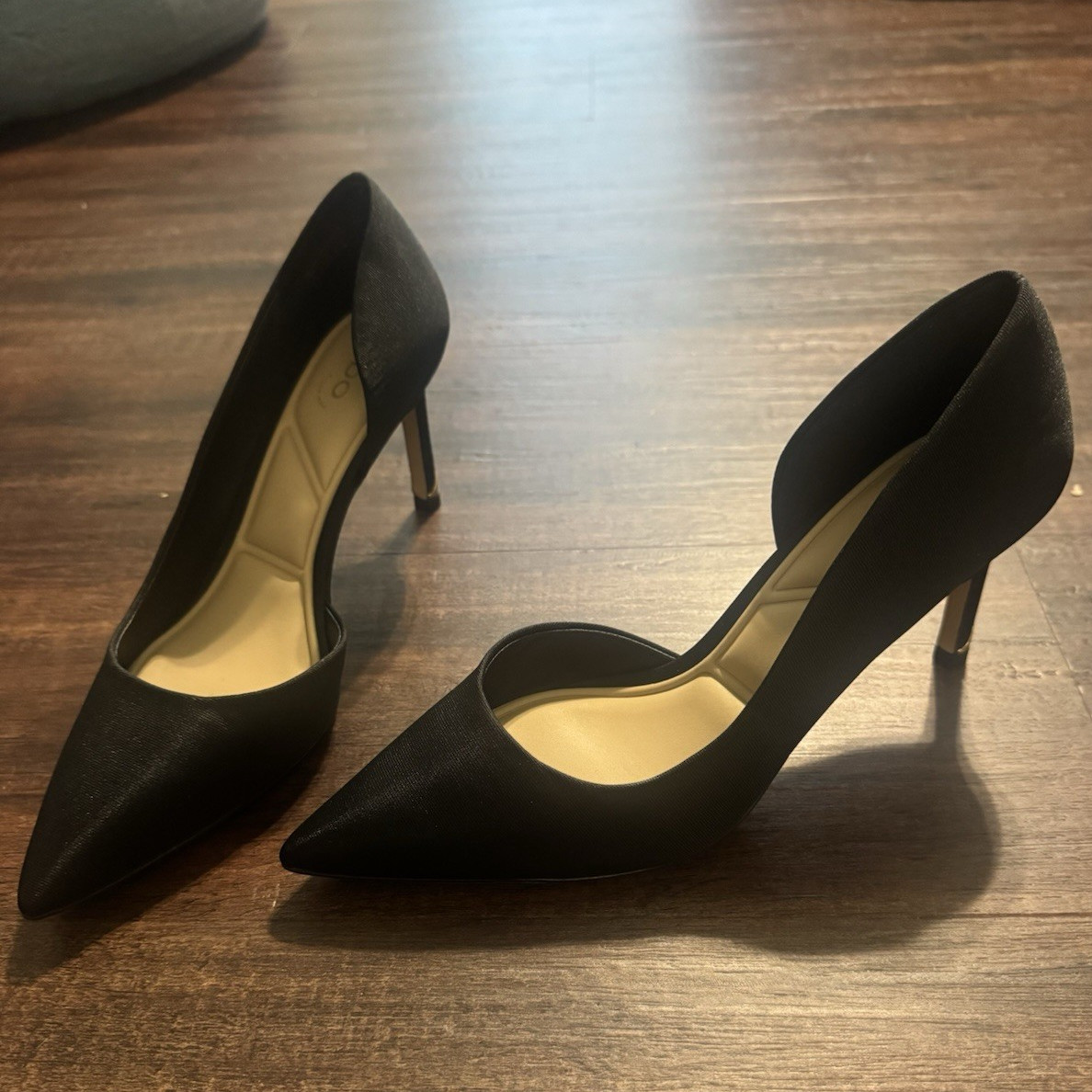 ALDO Women’s Black Synthetic Pointed Toe Stiletto Slip-On Pumps 8.5/39/6