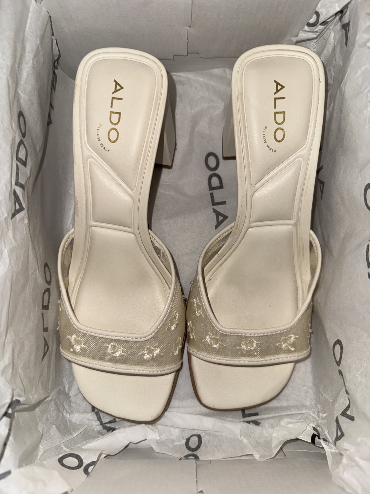 aldo white/cream shoes women