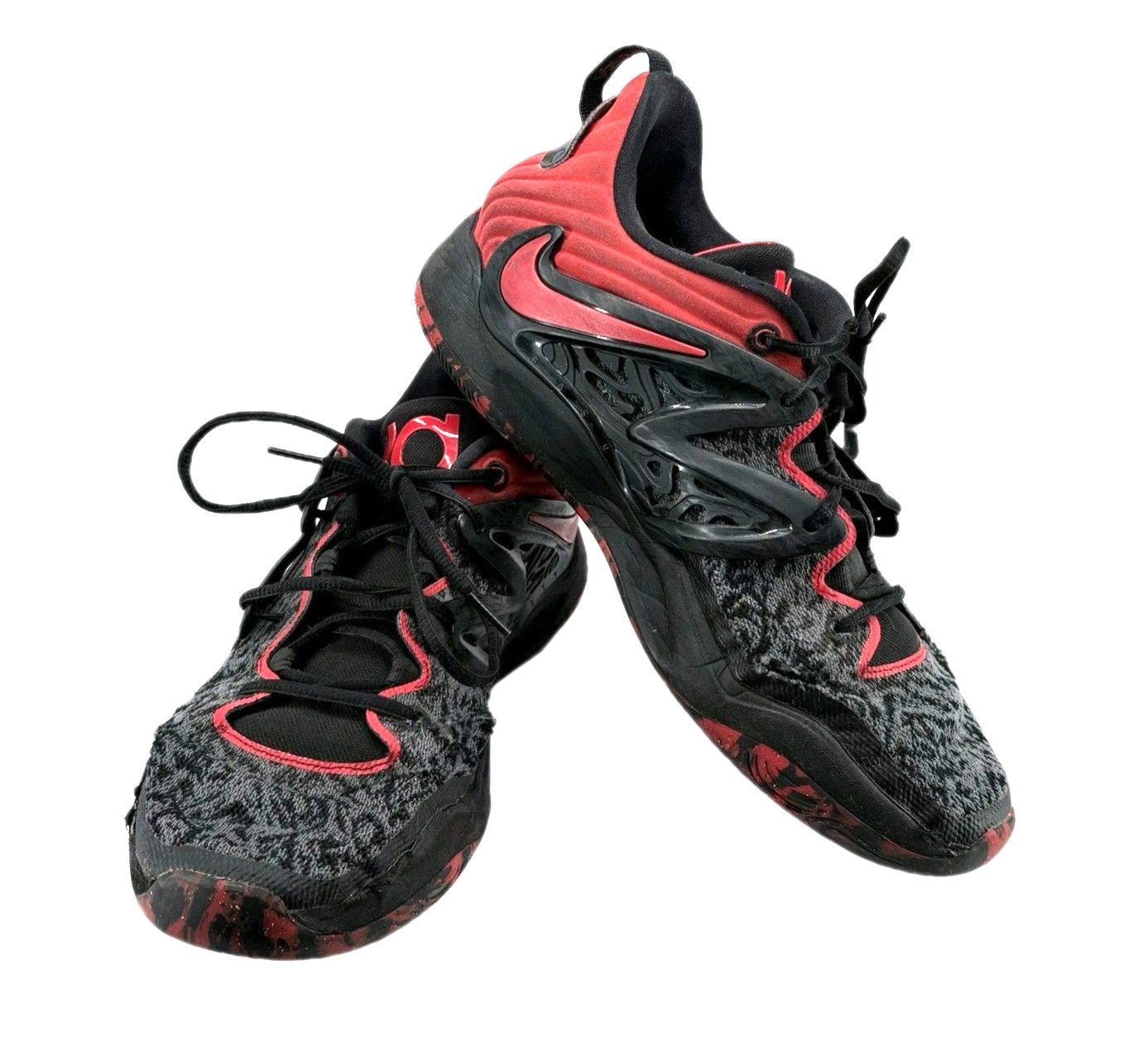 Nike KD 15 Bred Basketball Shoes Red and Black *READ*