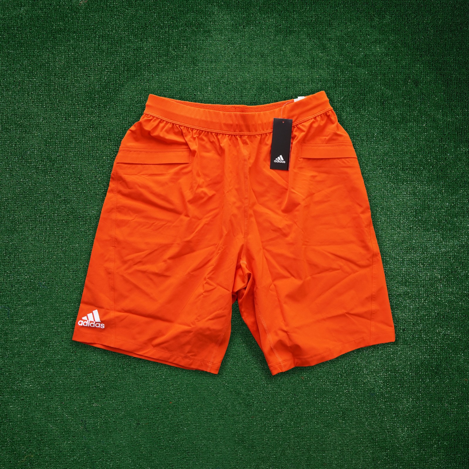 Adidas Men’s Crazy Train WOP (Orange/White) Climalite Woven Training Shorts