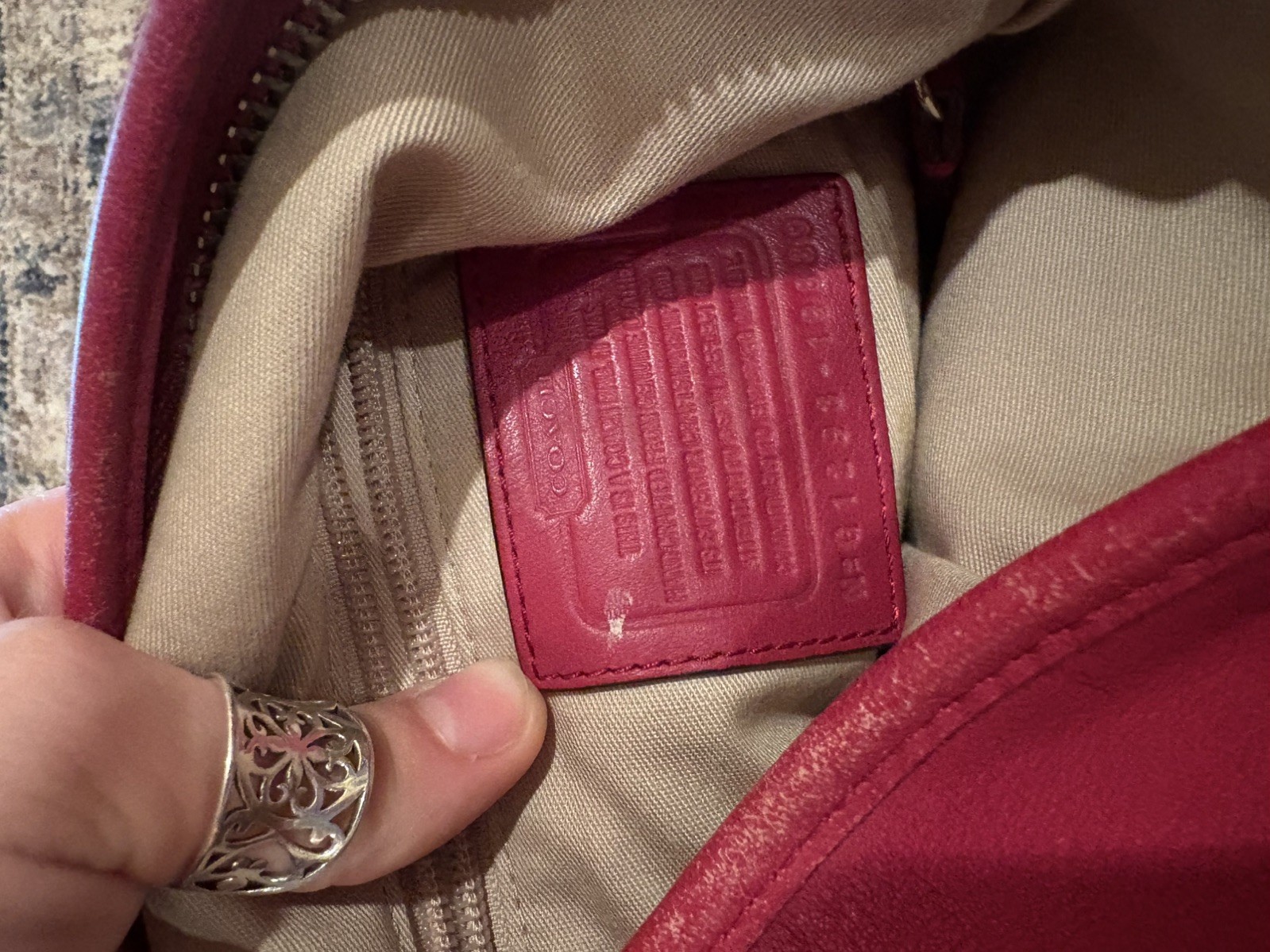 Coach Legacy Duffle 19889 Red Leather Crossbody Shoulder Bag Y2K