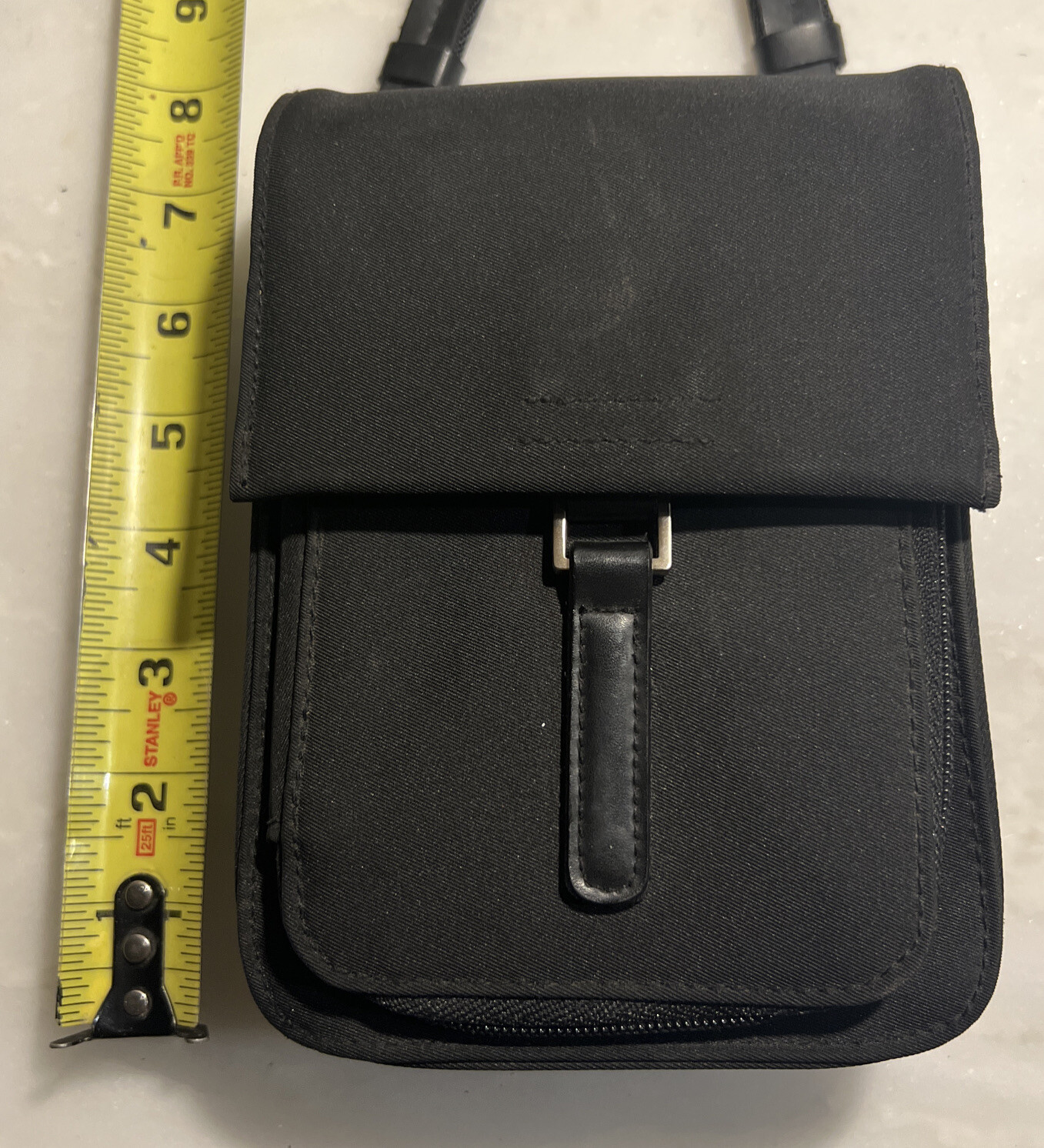 Worthington Small Crossbody Bag Black On Black Approximately 5x7x2-1/2 Compact