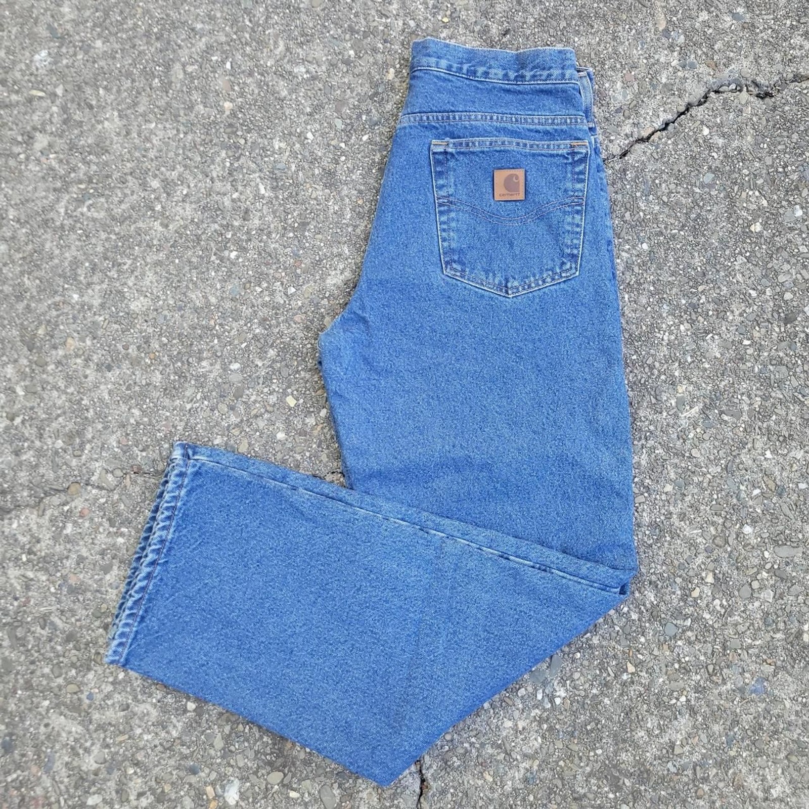 Carhartt Flannel Lined B172 DST Jeans 31×32