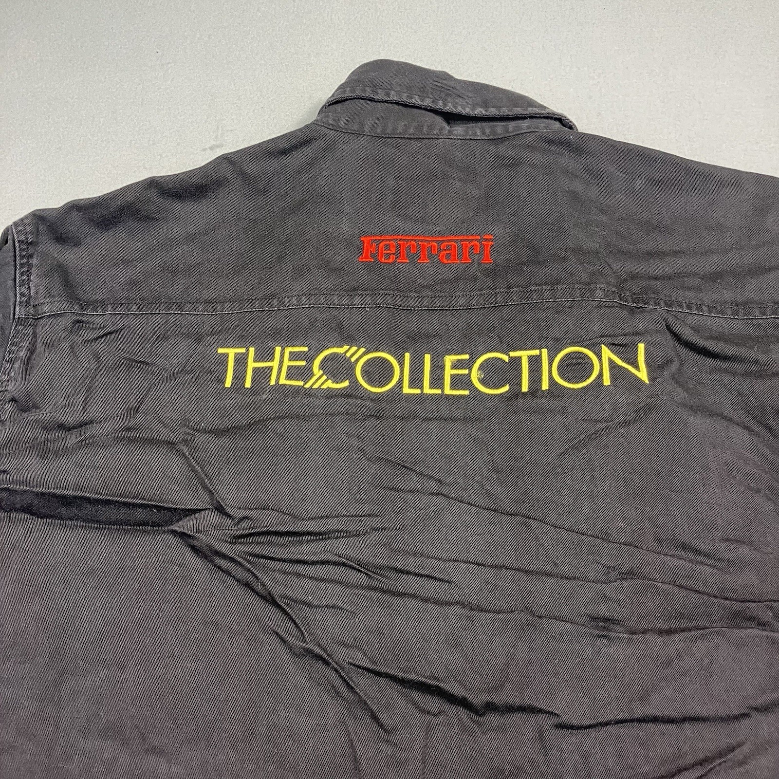 Ferrari The Collection Button Down Shirt Size Large Black Sea Palms By Hartwell