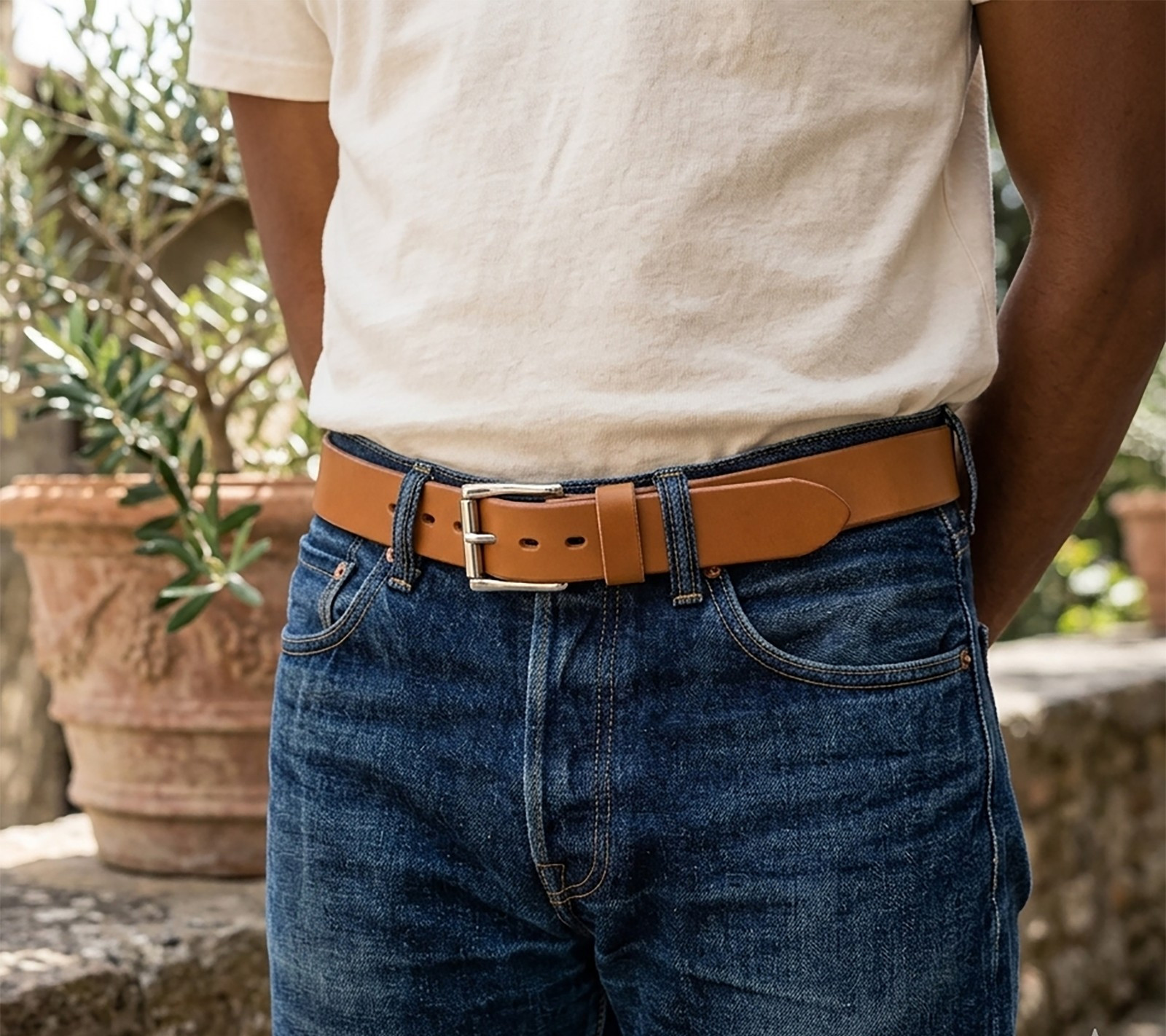 Handmade 1.5” Hermann Oak English Bridle Leather Belt – Full Grain USA Made