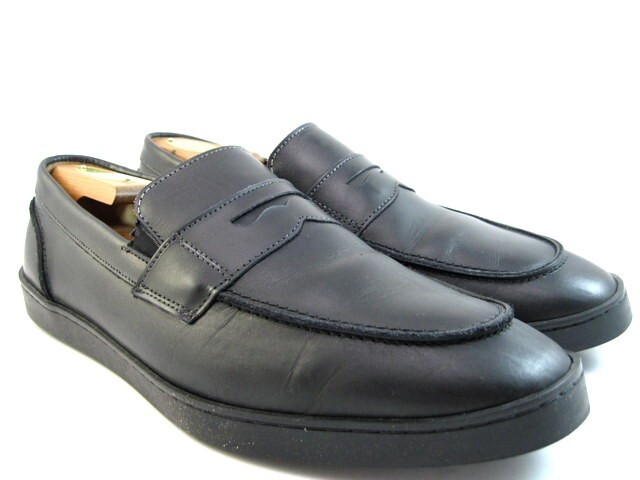 Allen Edmonds “RANDOLPH” Leather Penny Loafer Dress Sneakers 9 EEE Black (488N)