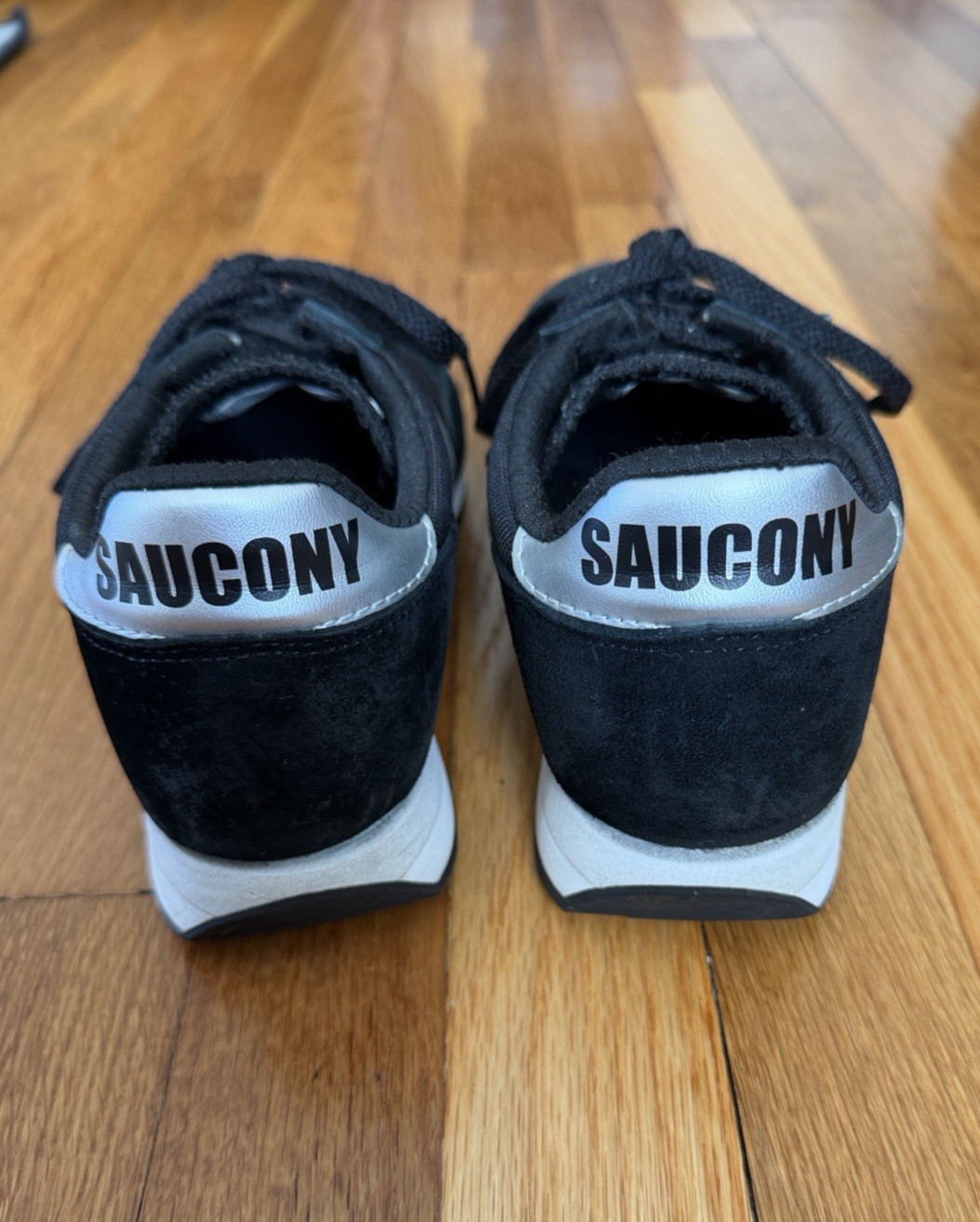 Saucony Jazz 81 S70539-2 Black Silver Sneakers Unisex Women’s 8.5 Men’s 7