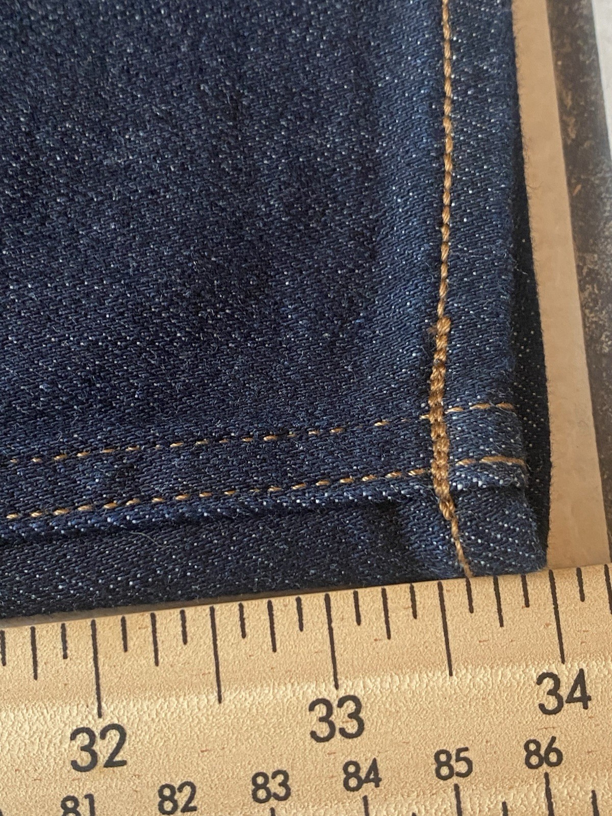 Michael Kors Core Slim Fit Dark Stretch Denim Straight Leg Jeans Mens 32×34 NWT