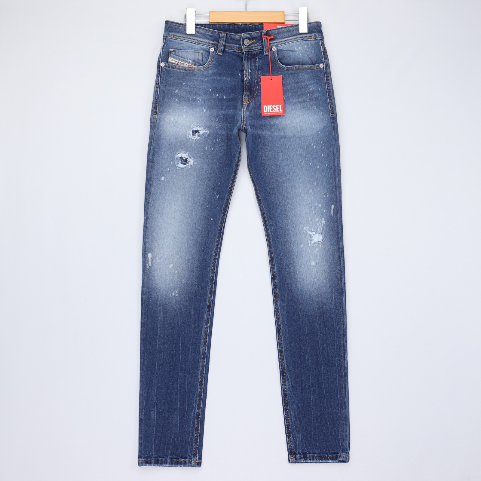 Diesel Mens Jeans 1979 Sleenker Trousers Skinny Leg Low Rise Blue Size NWT