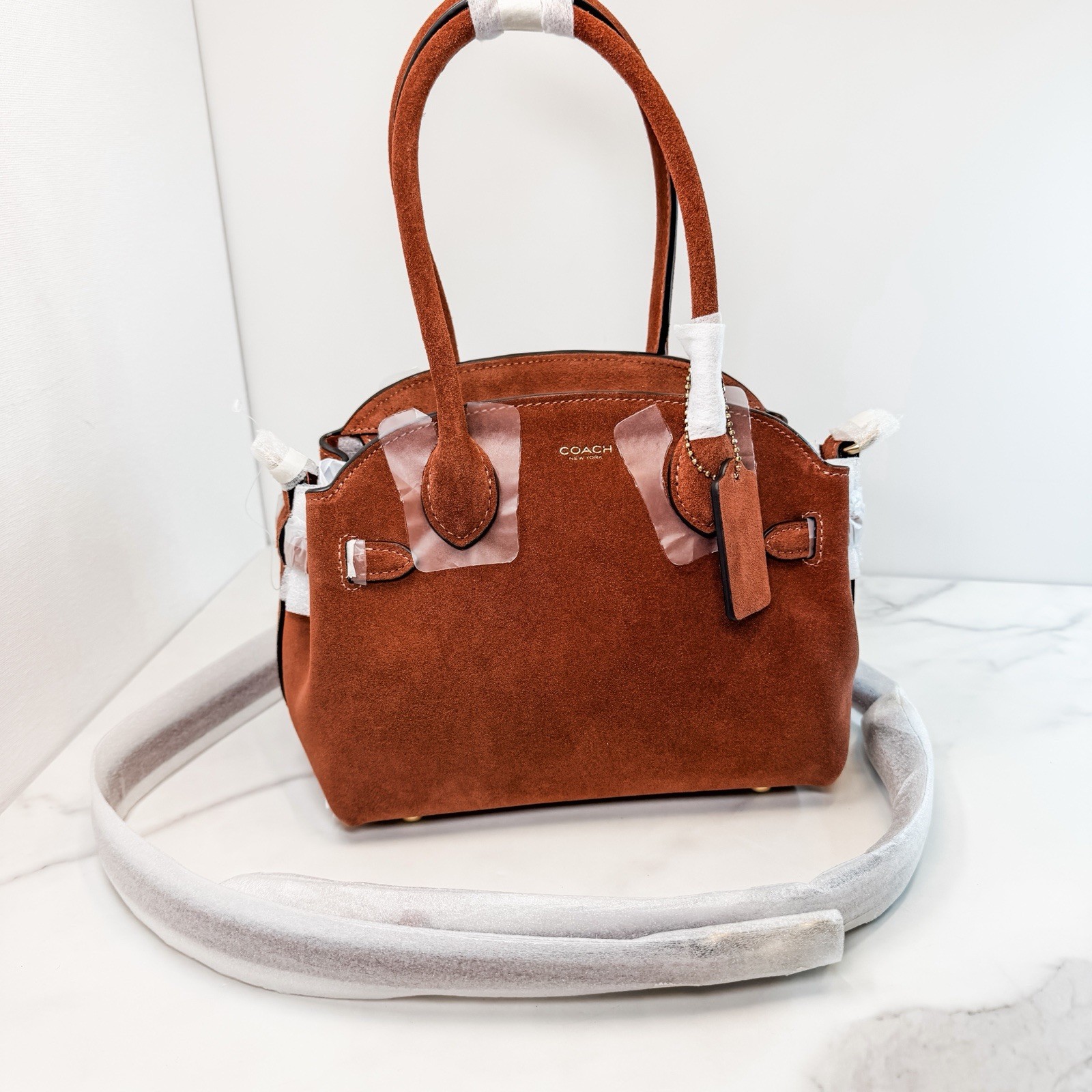 Coach Suede Empire 21 in NEW COLOR *Clay* FAST SHIP!